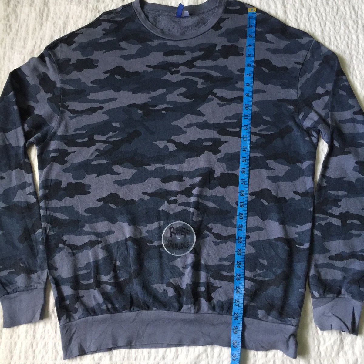 H&M Divided H&M Sweatshirt Blue Camouflaged Fashionable style Size US L / EU 52-54 / 3 - 18 Thumbnail