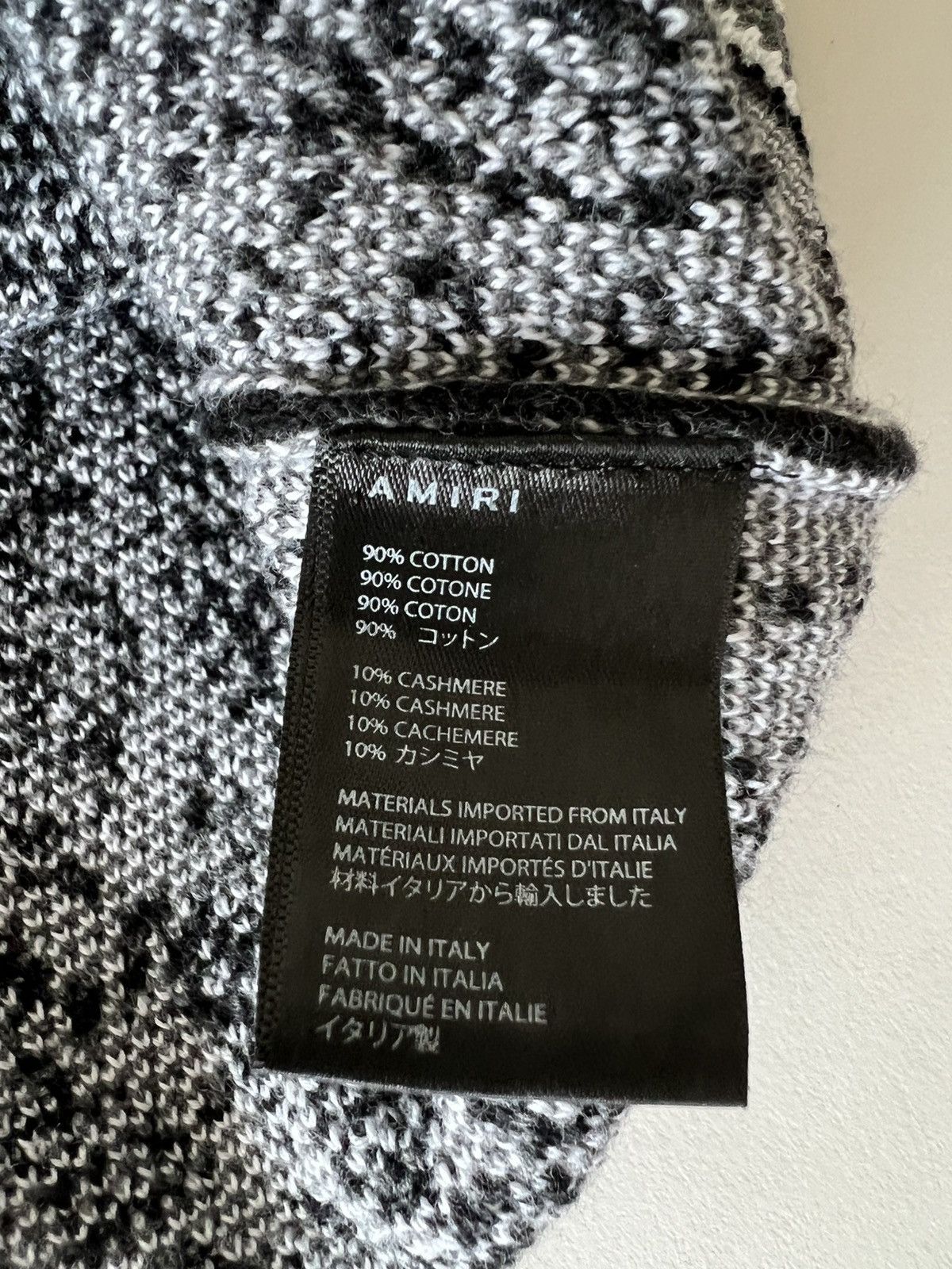 Amiri Amiri Paisley Bandana Print Cotton and Cashmere Knit Top Size US M / EU 48-50 / 2 - 5 Thumbnail