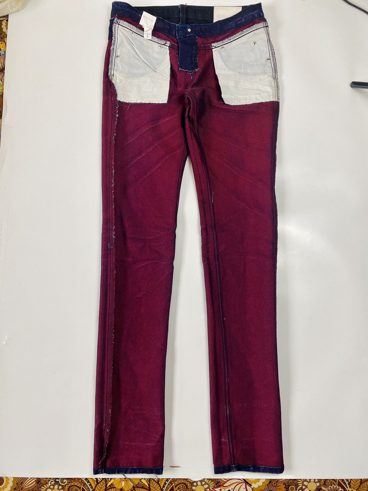 Hysteric Glamour 2000s Yaponskii - Dyed Extra Long Denim Pants Size US 30 / EU 46 - 5 Thumbnail