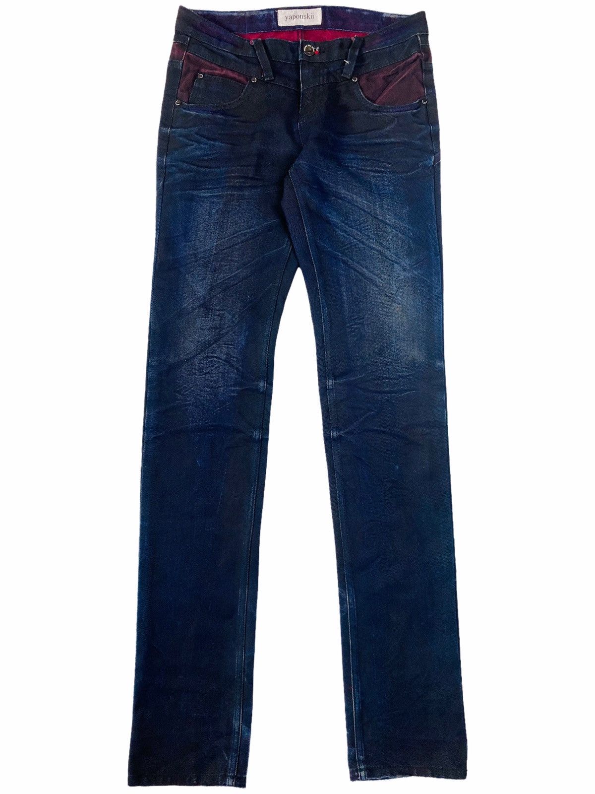 Hysteric Glamour 2000s Yaponskii - Dyed Extra Long Denim Pants Size US 30 / EU 46 - 2 Thumbnail