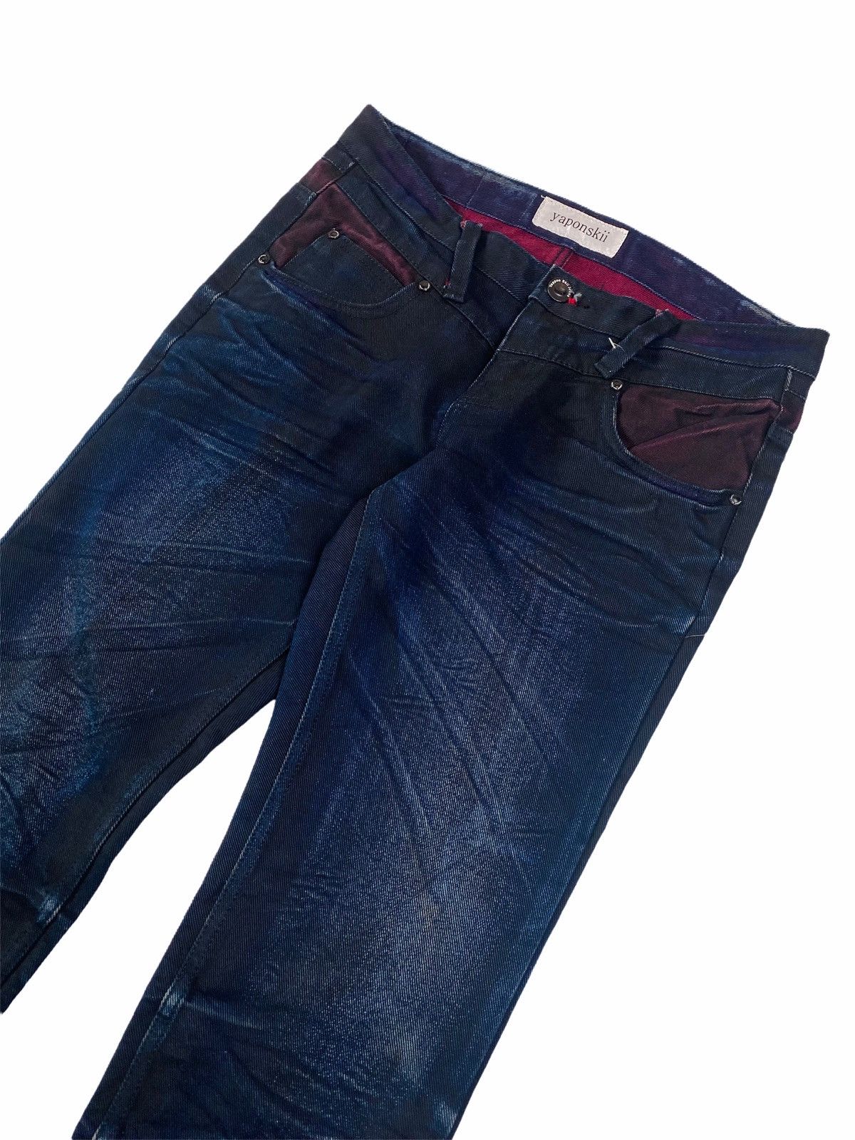 Hysteric Glamour 2000s Yaponskii - Dyed Extra Long Denim Pants Size US 30 / EU 46 - 3 Thumbnail