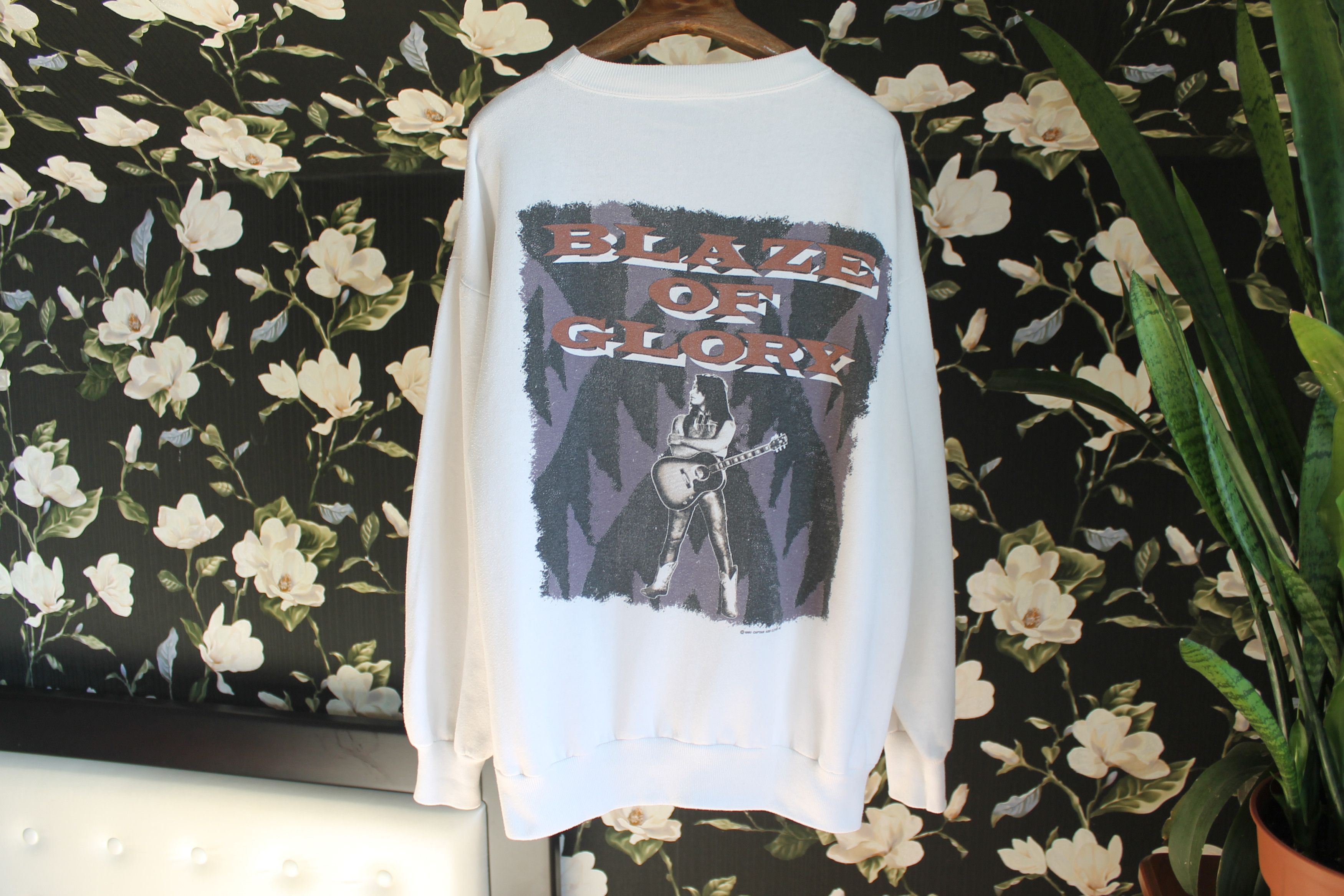 Bon Jovi × Vintage Vintage 1990 Jon Bon Jovi Blaze of Glory Size US L / EU 52-54 / 3 - 4 Thumbnail