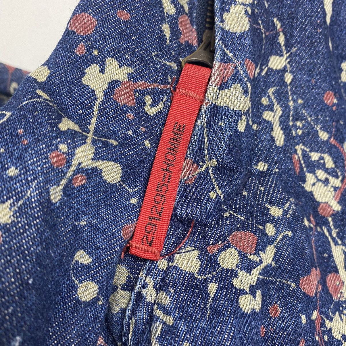 20471120 × Beauty Beast × Japanese Brand 1990s 291295=Homme - Printed Splatter Denim Pants Size US 30 / EU 46 - 7 Thumbnail