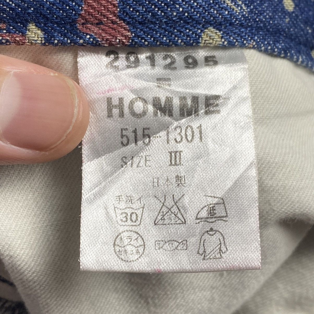 20471120 × Beauty Beast × Japanese Brand 1990s 291295=Homme - Printed Splatter Denim Pants Size US 30 / EU 46 - 9 Thumbnail