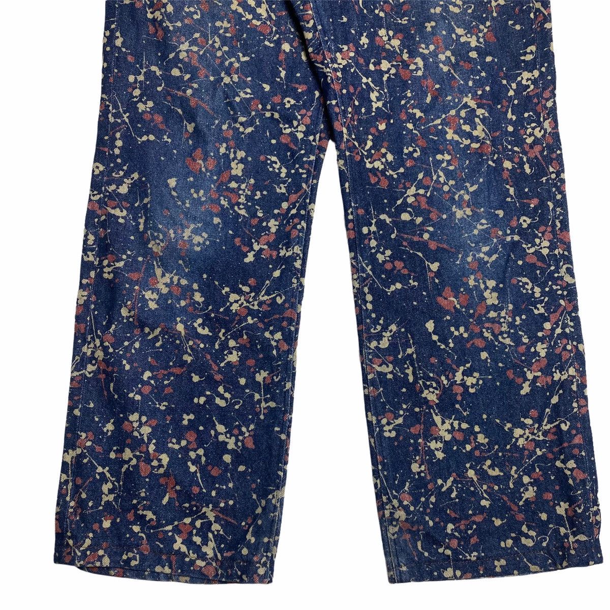 20471120 × Beauty Beast × Japanese Brand 1990s 291295=Homme - Printed Splatter Denim Pants Size US 30 / EU 46 - 4 Thumbnail