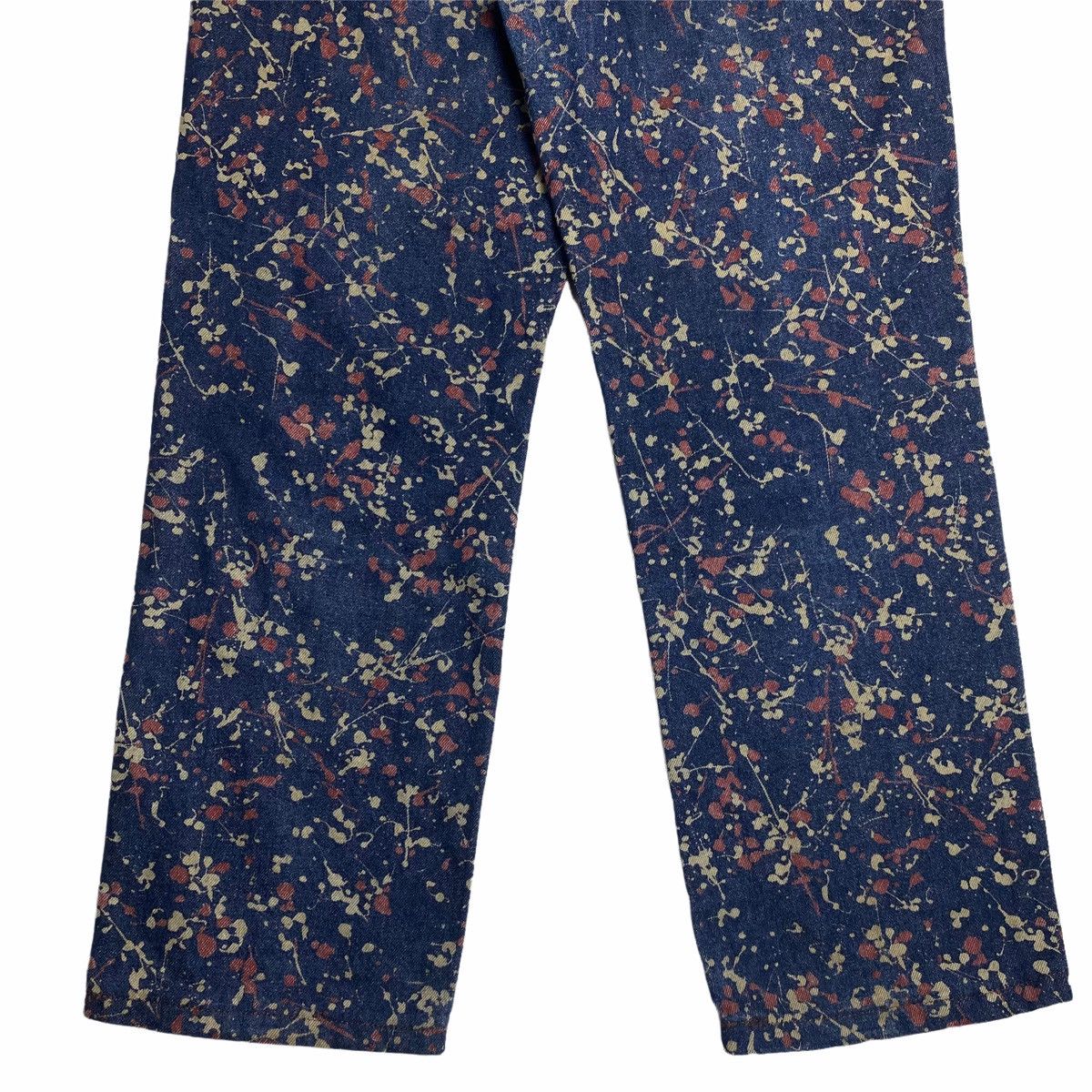 20471120 × Beauty Beast × Japanese Brand 1990s 291295=Homme - Printed Splatter Denim Pants Size US 30 / EU 46 - 6 Thumbnail