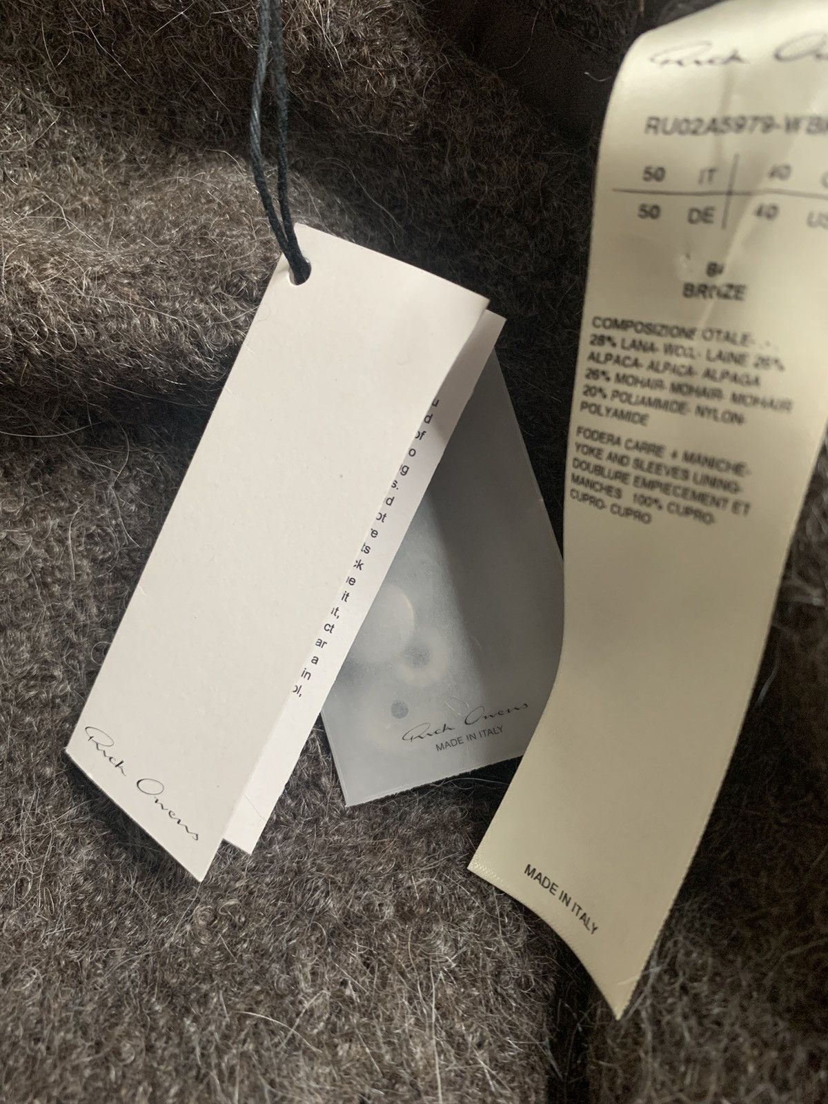 Rick Owens Alpaca wool vest EU50 Size US M / EU 48-50 / 2 - 10 Thumbnail