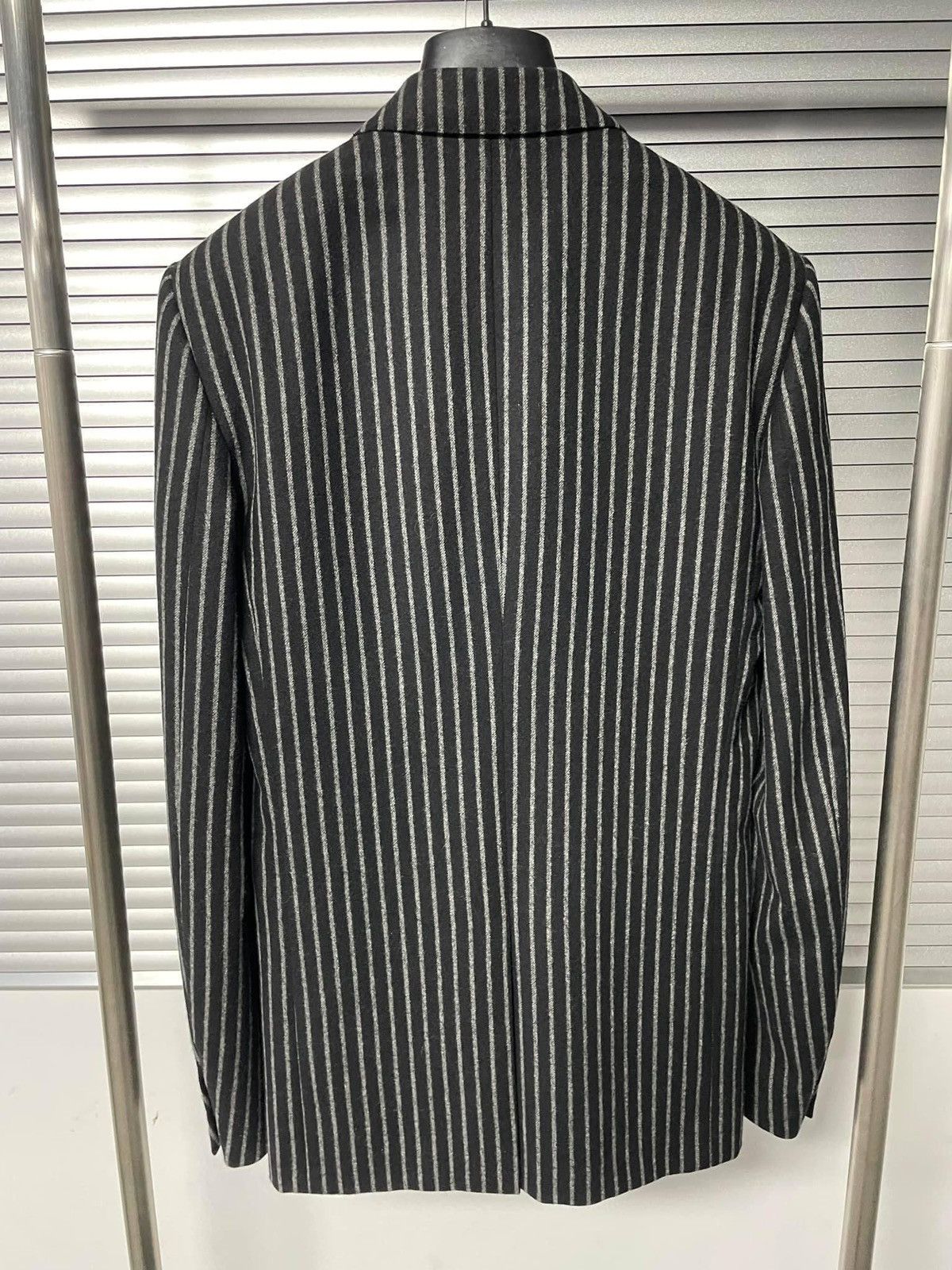 Dior × Hedi Slimane 05FW Runway Pinstripes Blazer Sz44 Size 44S - 3 Thumbnail