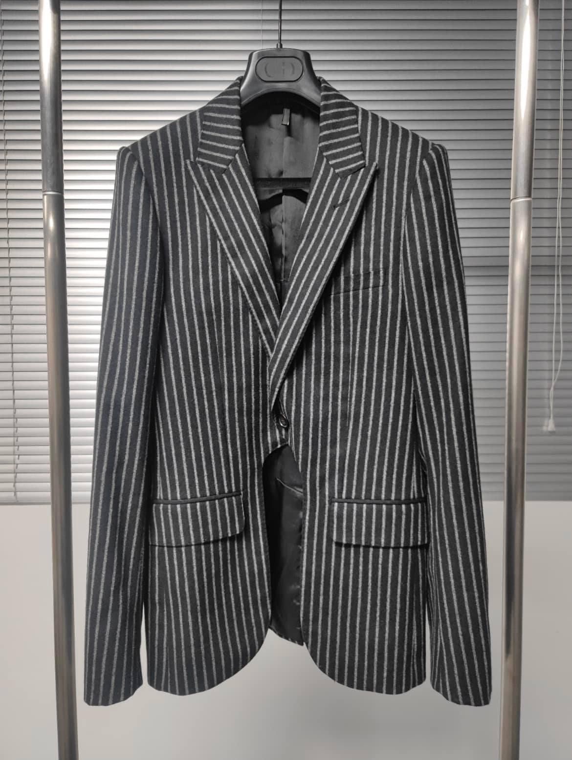 Dior × Hedi Slimane 05FW Runway Pinstripes Blazer Sz44 Size 44S - 1 Thumbnail