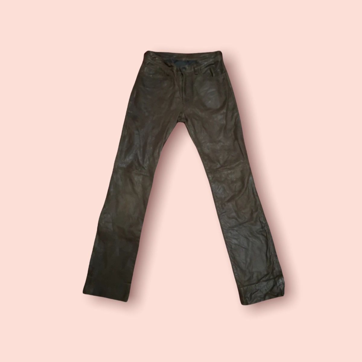 ABAHOUSE × Genuine Leather VINTAGE ABAHOUSE COWHIDE LEATHER PANTS Size US 29 - 4 Thumbnail