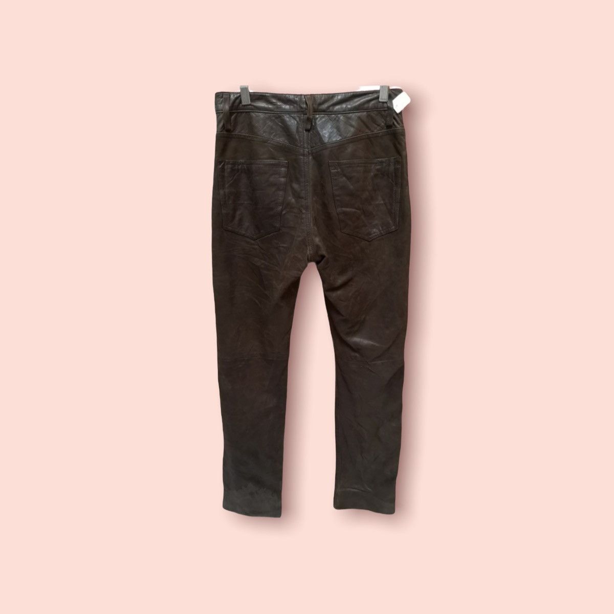 ABAHOUSE × Genuine Leather VINTAGE ABAHOUSE COWHIDE LEATHER PANTS Size US 29 - 2 Thumbnail