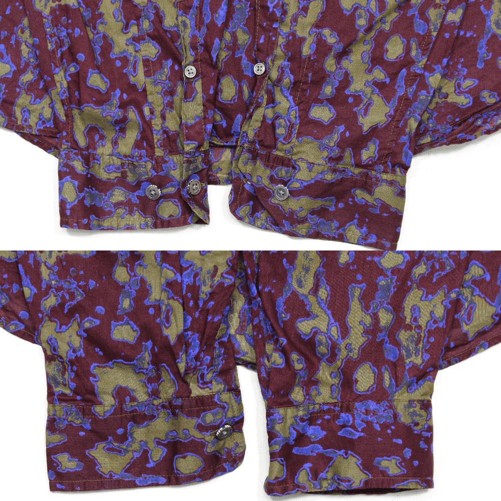 Marc by Marc Jacobs Splatter Mustard Green Multi Camo Shirt Size US XL / EU 56 / 4 - 7 Thumbnail