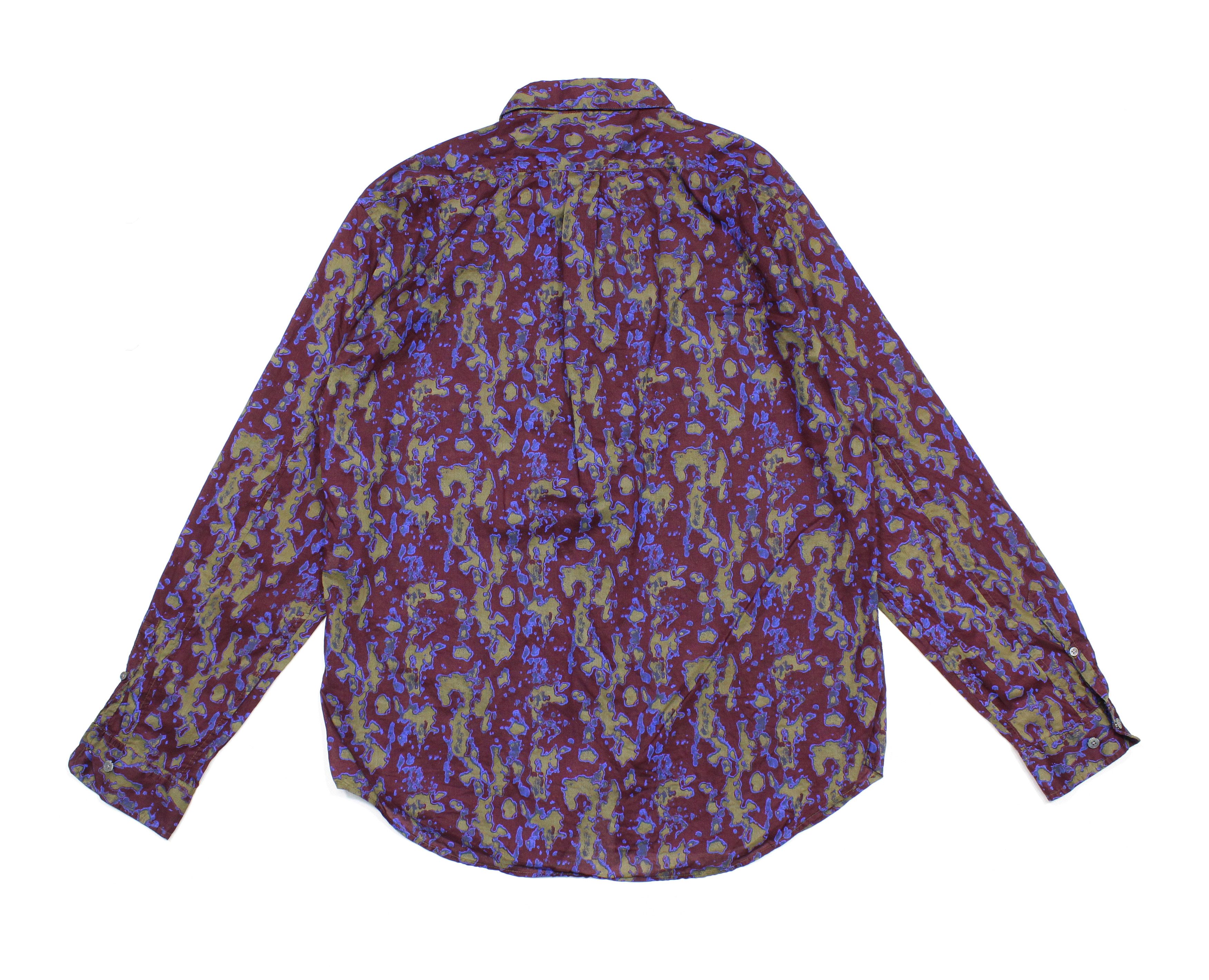 Marc by Marc Jacobs Splatter Mustard Green Multi Camo Shirt Size US XL / EU 56 / 4 - 2 Thumbnail