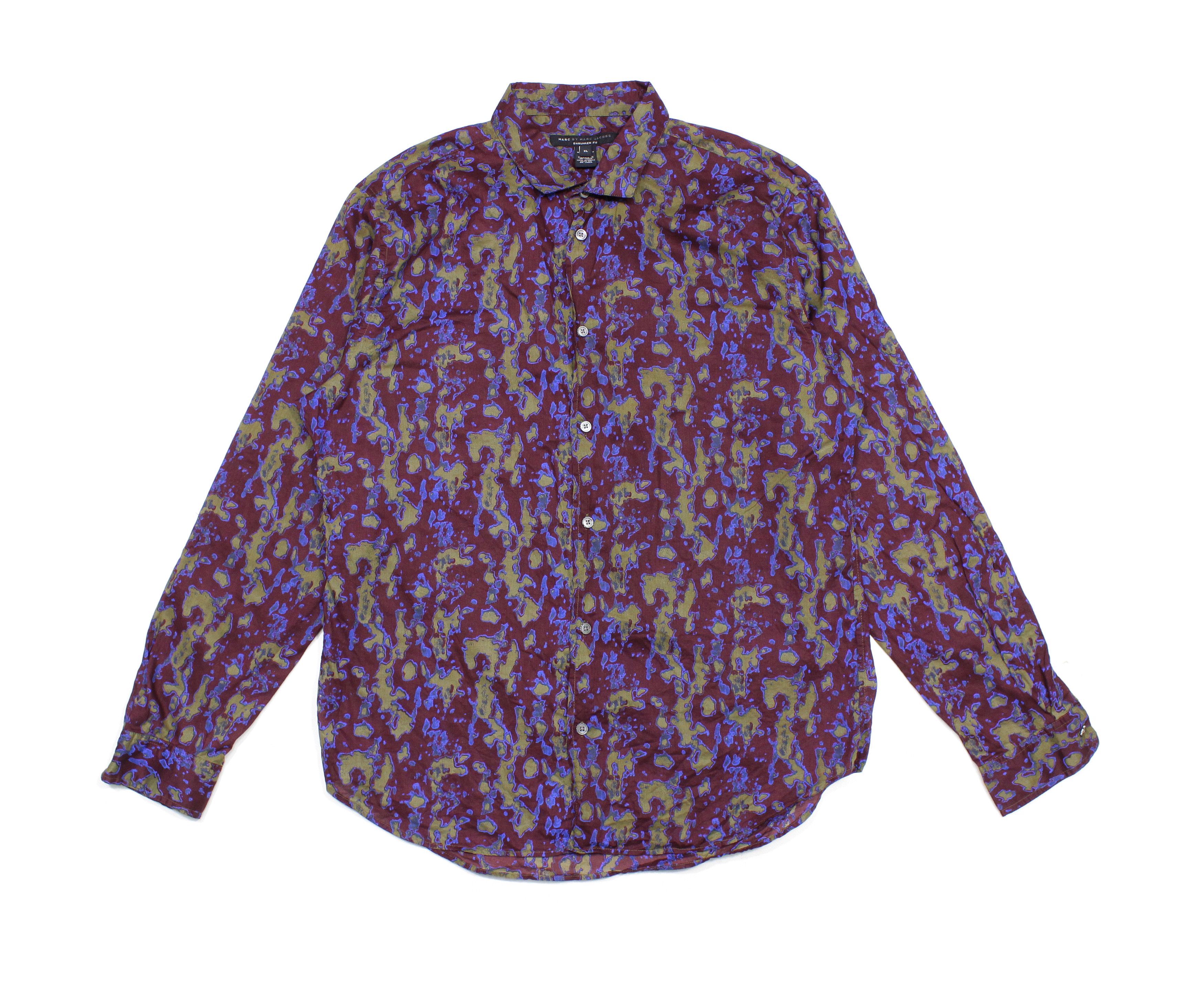 Splatter Mustard Green Multi Camo Shirt