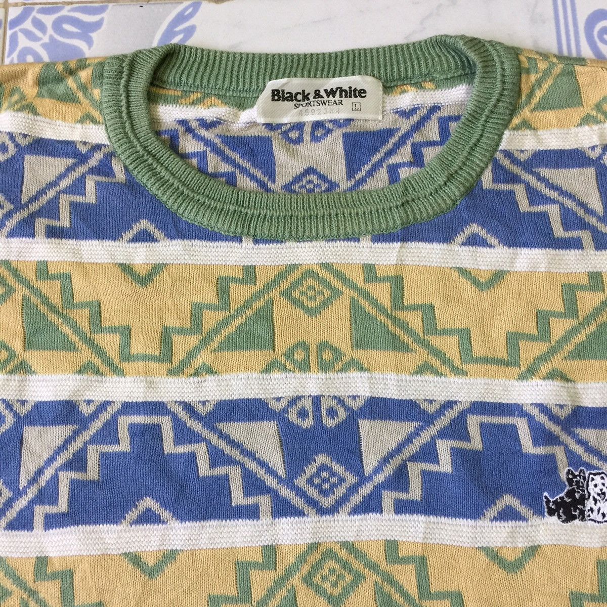 Japanese Brand Rare black & white 4592384 sweatshirt made in Japan Size US L / EU 52-54 / 3 - 3 Thumbnail