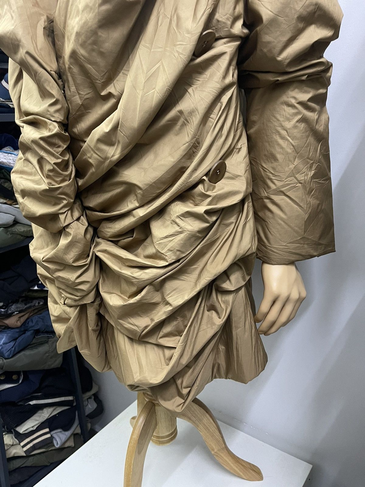 Issey Miyake Issey Miyake Drape Gather Coat Beige Size M / US 6-8 / IT 42-44 - 11 Thumbnail