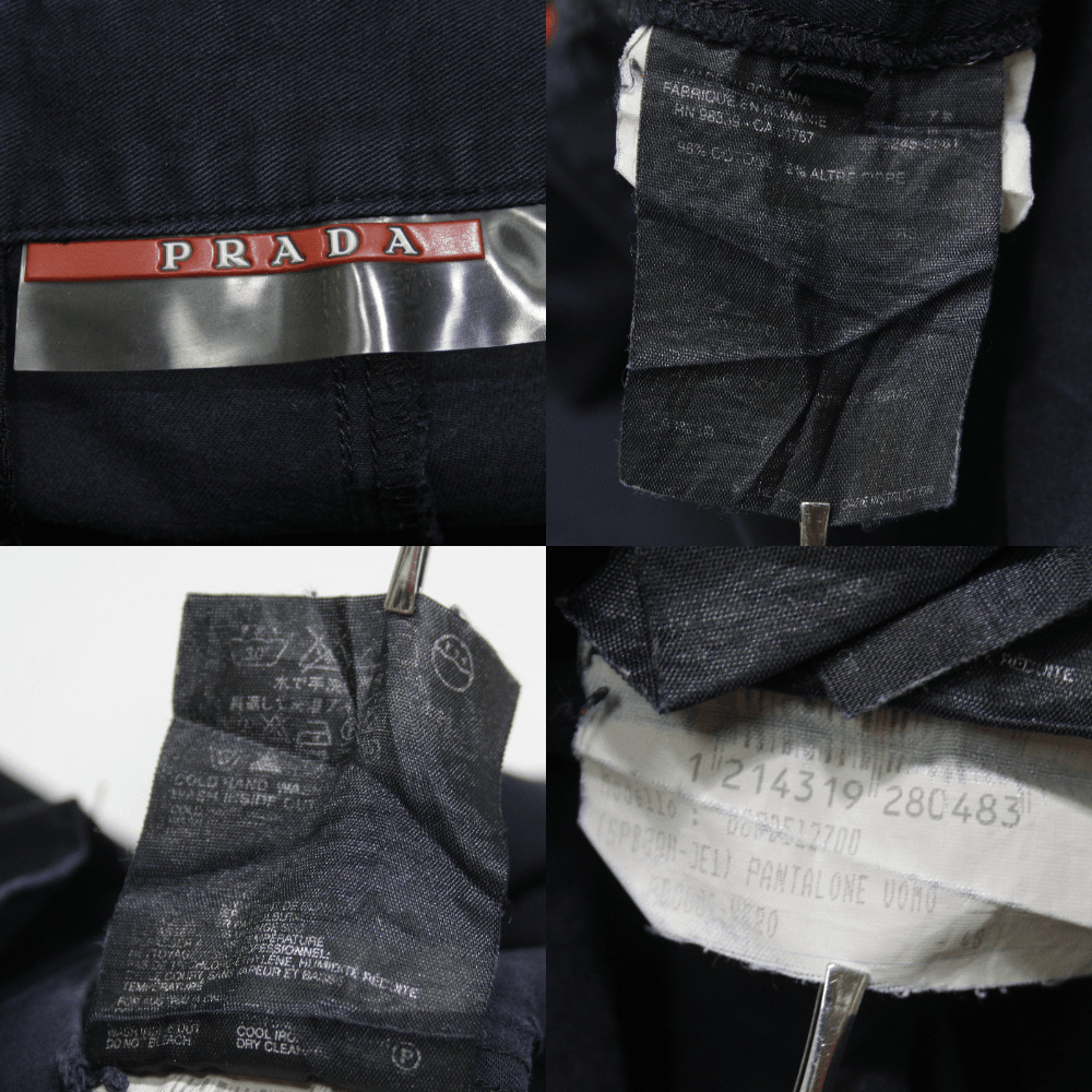 Prada 2000S Sport Navy Washed Pants Size US 32 / EU 48 - 10 Thumbnail