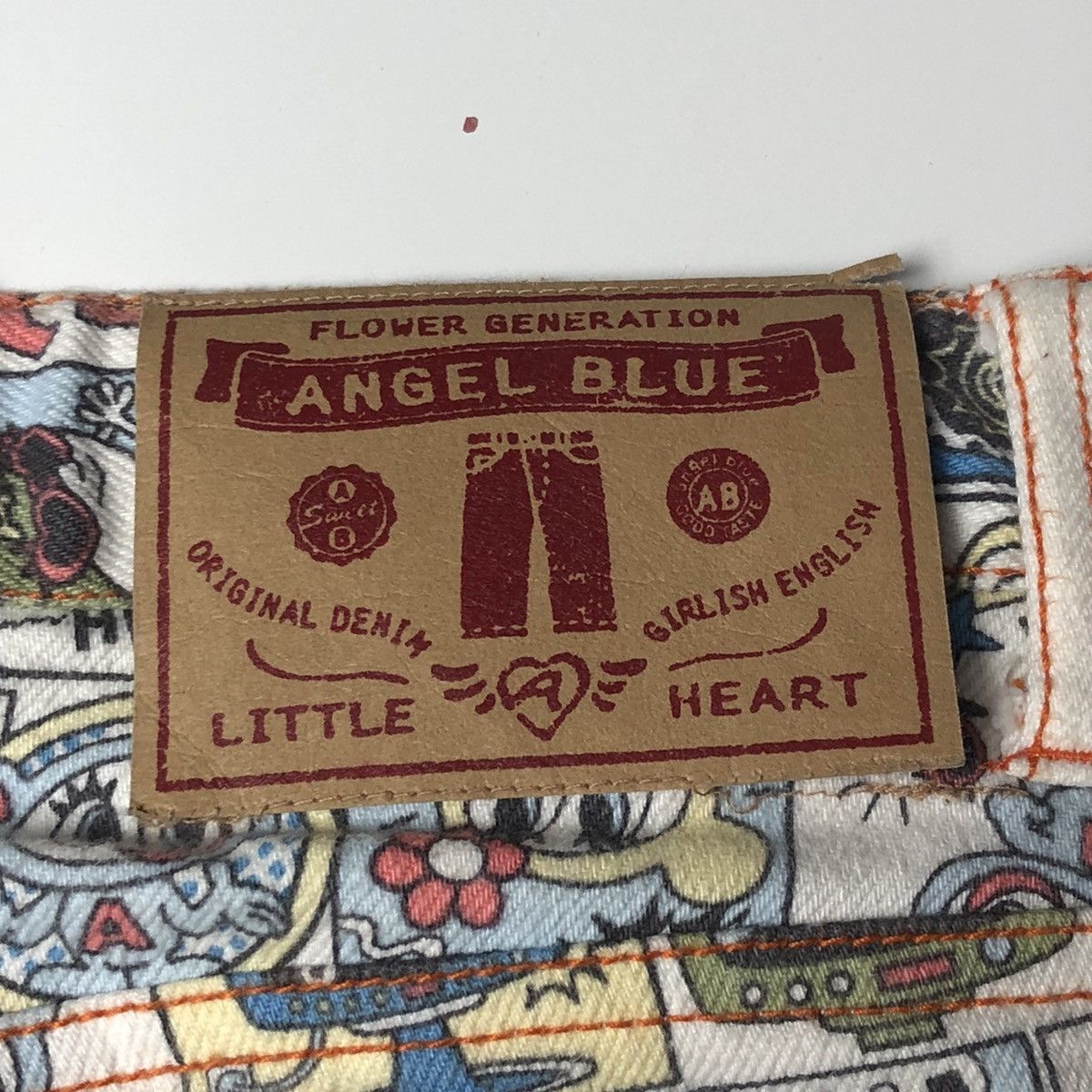 Hysteric Glamour × Japanese Brand 1990s Angel Blue - Fullprinted Angel Blue Comic Short Pants Size US 28 / EU 44 - 8 Thumbnail