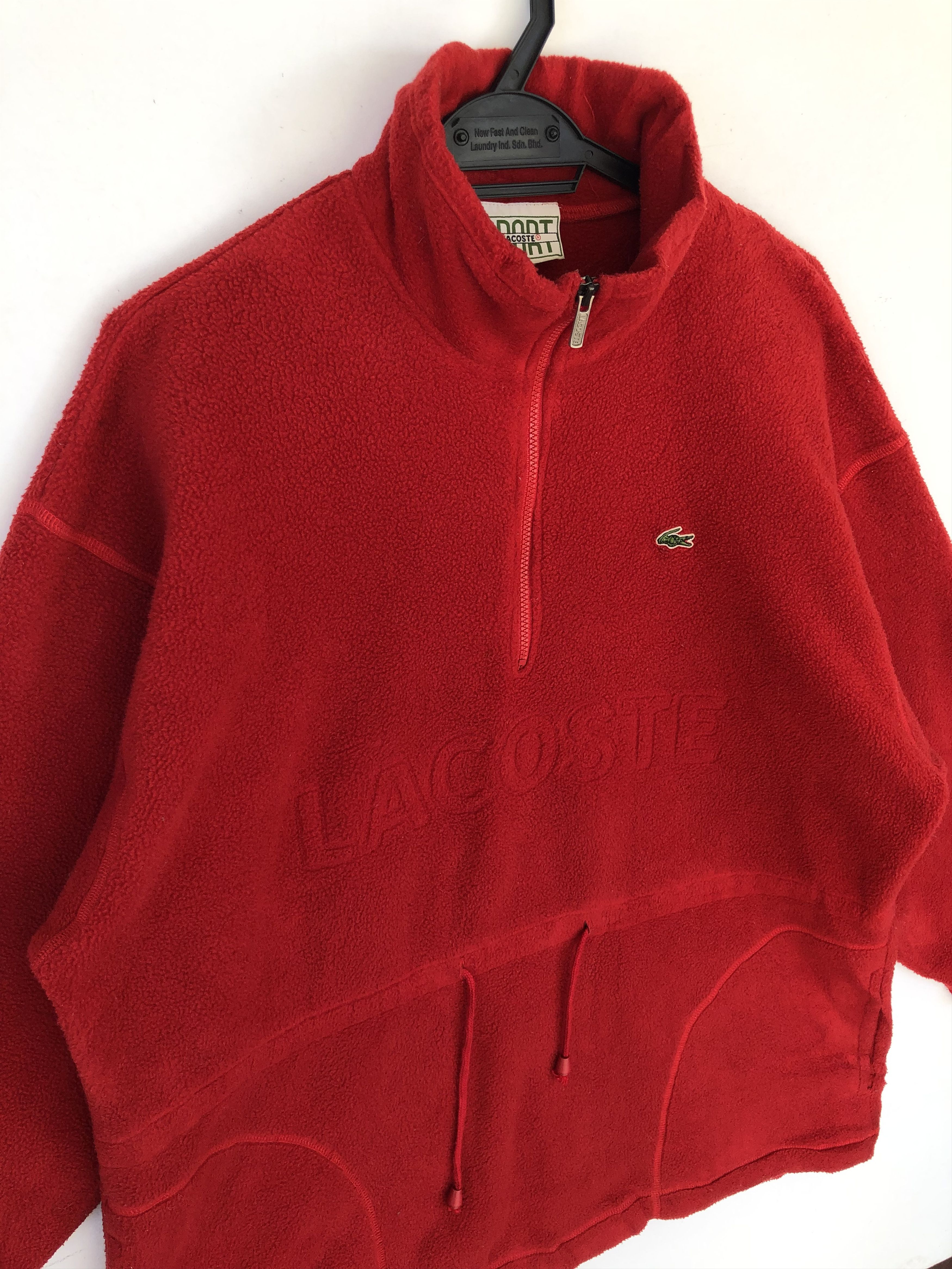 Lacoste × Polartec × Vintage VINTAGE LACOSTE SPORT BIG LOGO POLARTEC FLEECE PULLOVER Size US XL / EU 56 / 4 - 4 Thumbnail
