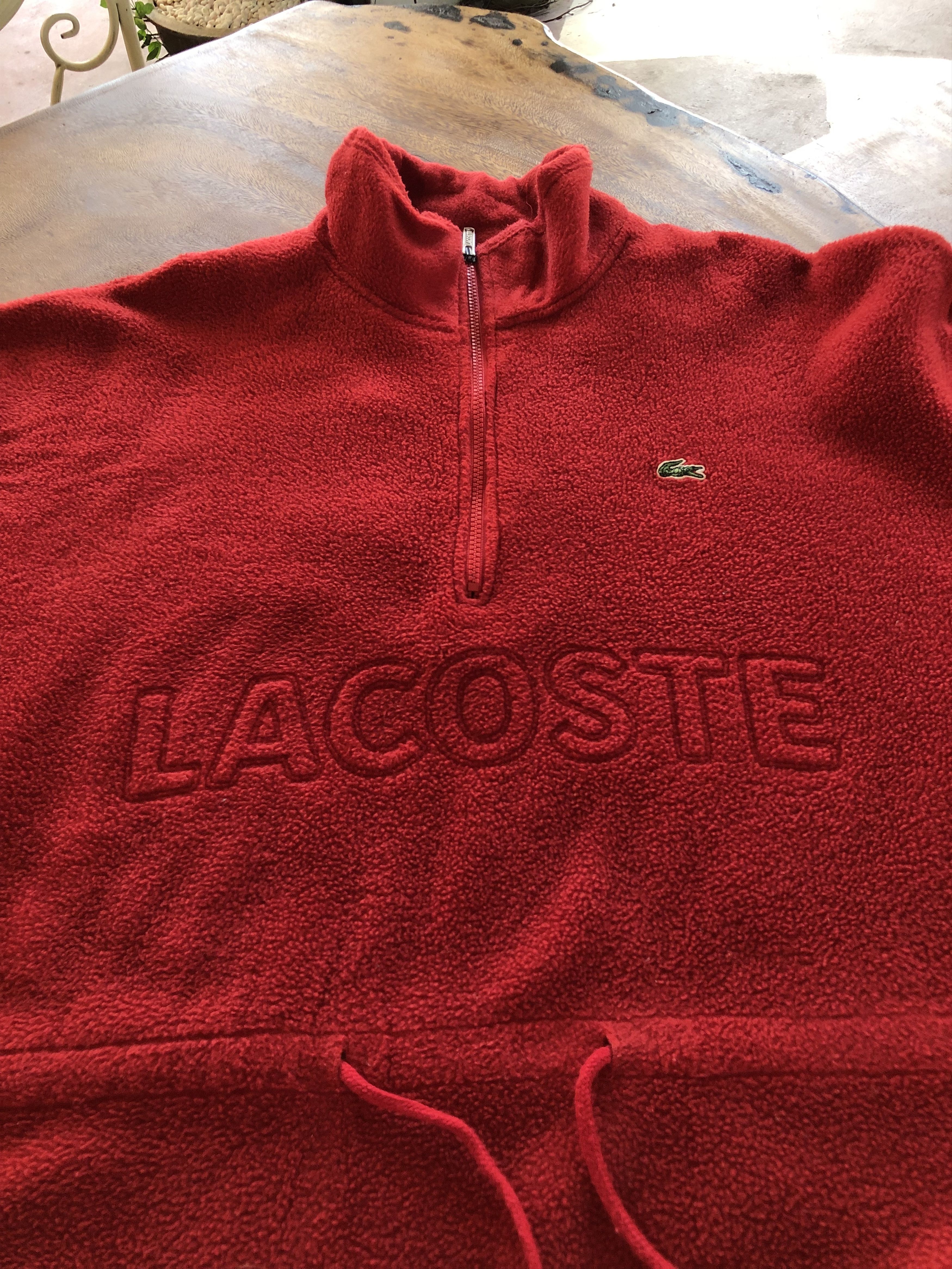 Lacoste × Polartec × Vintage VINTAGE LACOSTE SPORT BIG LOGO POLARTEC FLEECE PULLOVER Size US XL / EU 56 / 4 - 3 Thumbnail