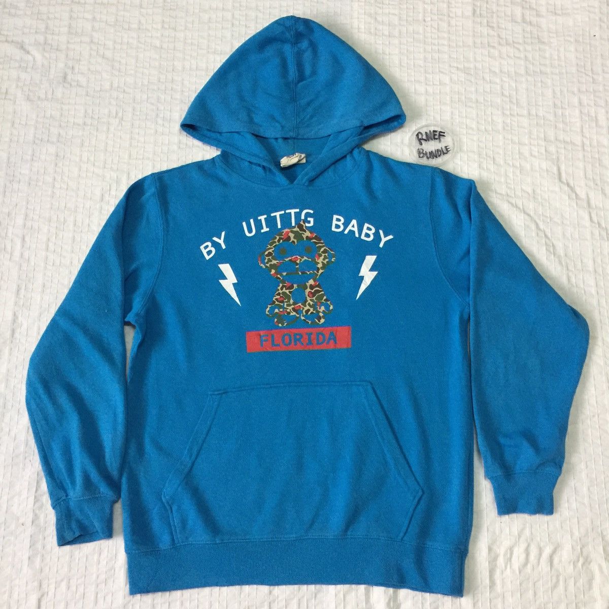 Japanese Brand UITTG BABY Hoodie Spell Out Big Design Size US M / EU 48-50 / 2 - 1 Thumbnail