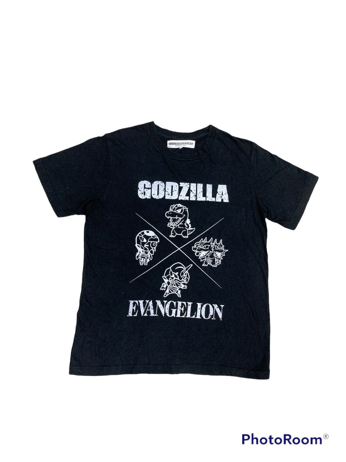 Anime × Cartoon Network × Japanese Brand GODZILLA X EVANGELION ANIME SHIRT Size US M / EU 48-50 / 2 - 1 Thumbnail