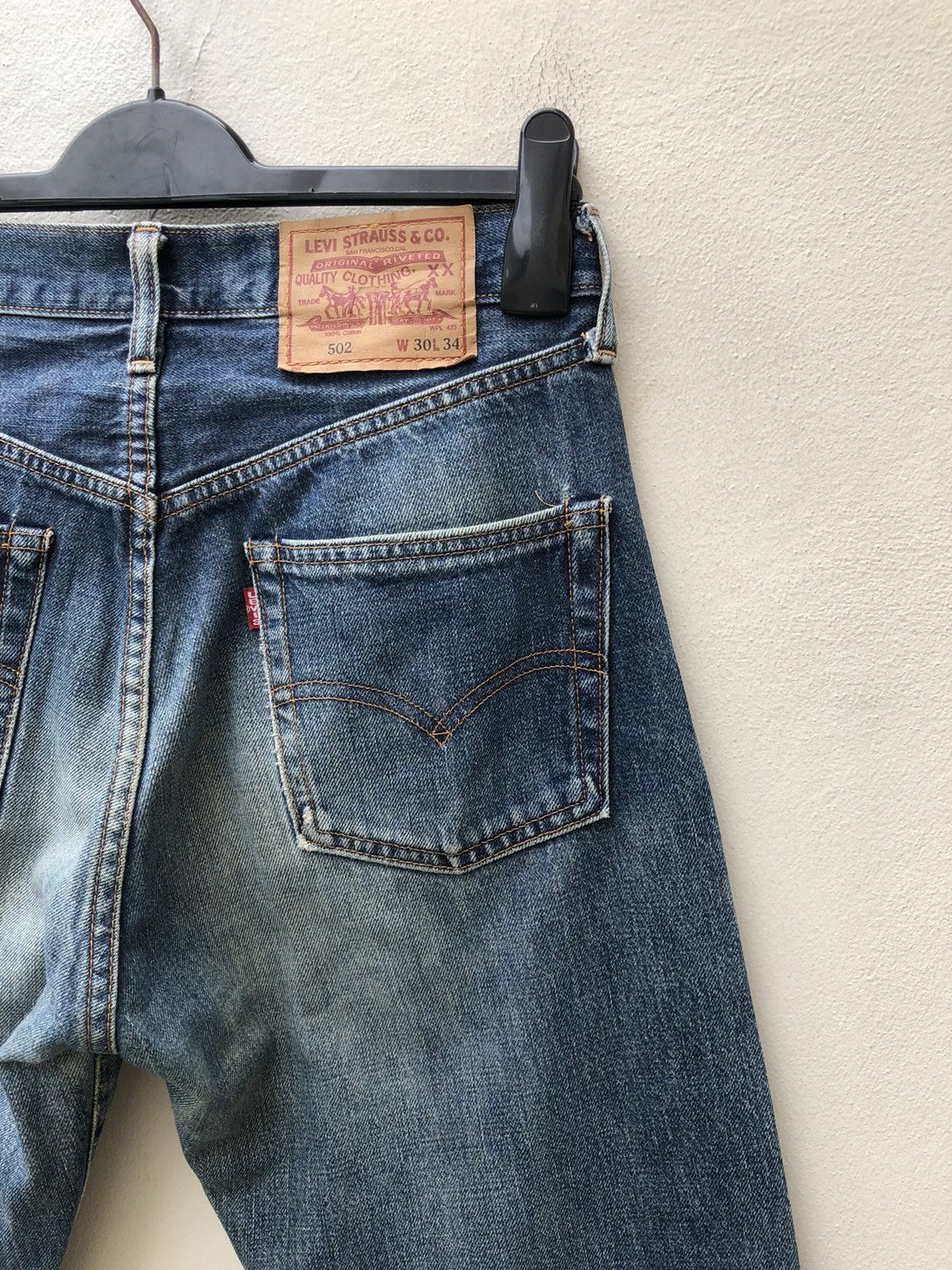 Japanese Brand × Levi's Vintage Clothing × Vintage 90s LVC Japan Levi’s 502 E Selvedge Denim Jeans Size US 29 - 13 Thumbnail