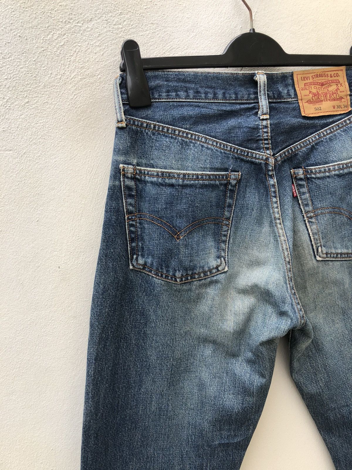 Japanese Brand × Levi's Vintage Clothing × Vintage 90s LVC Japan Levi’s 502 E Selvedge Denim Jeans Size US 29 - 15 Thumbnail