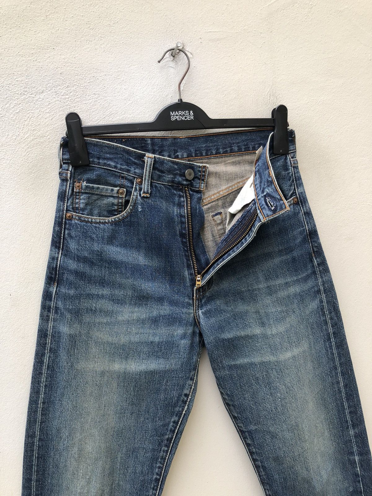 Japanese Brand × Levi's Vintage Clothing × Vintage 90s LVC Japan Levi’s 502 E Selvedge Denim Jeans Size US 29 - 5 Thumbnail
