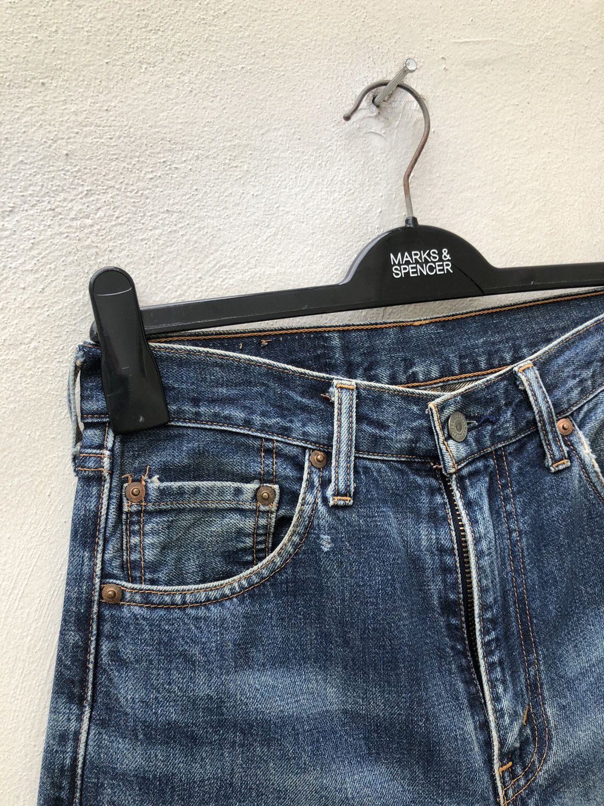Japanese Brand × Levi's Vintage Clothing × Vintage 90s LVC Japan Levi’s 502 E Selvedge Denim Jeans Size US 29 - 3 Thumbnail