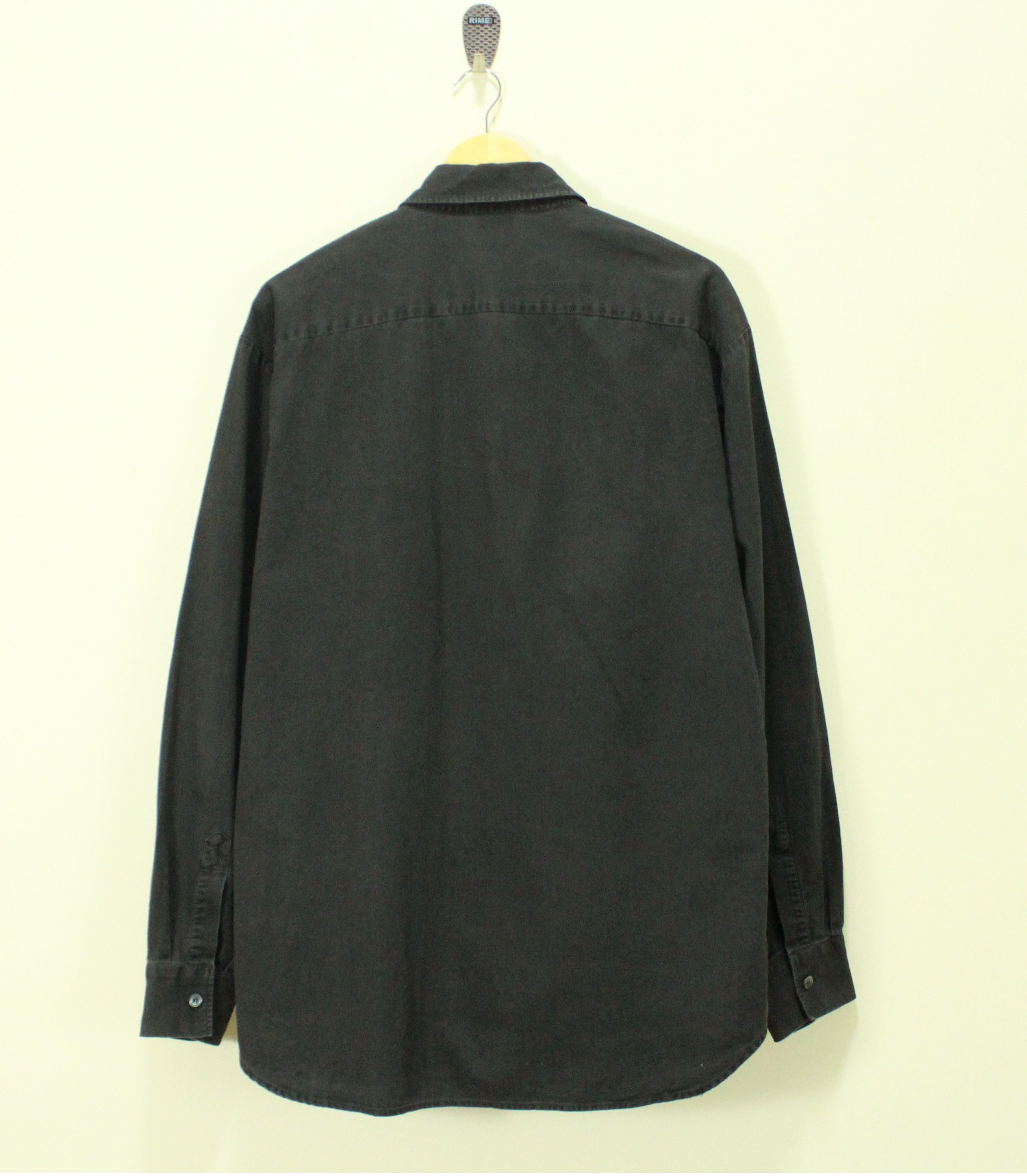 Dolce & Gabbana Vintage DOLCE & GABBANA Shirt Faded Black Small Logo Spell Size US L / EU 52-54 / 3 - 3 Thumbnail