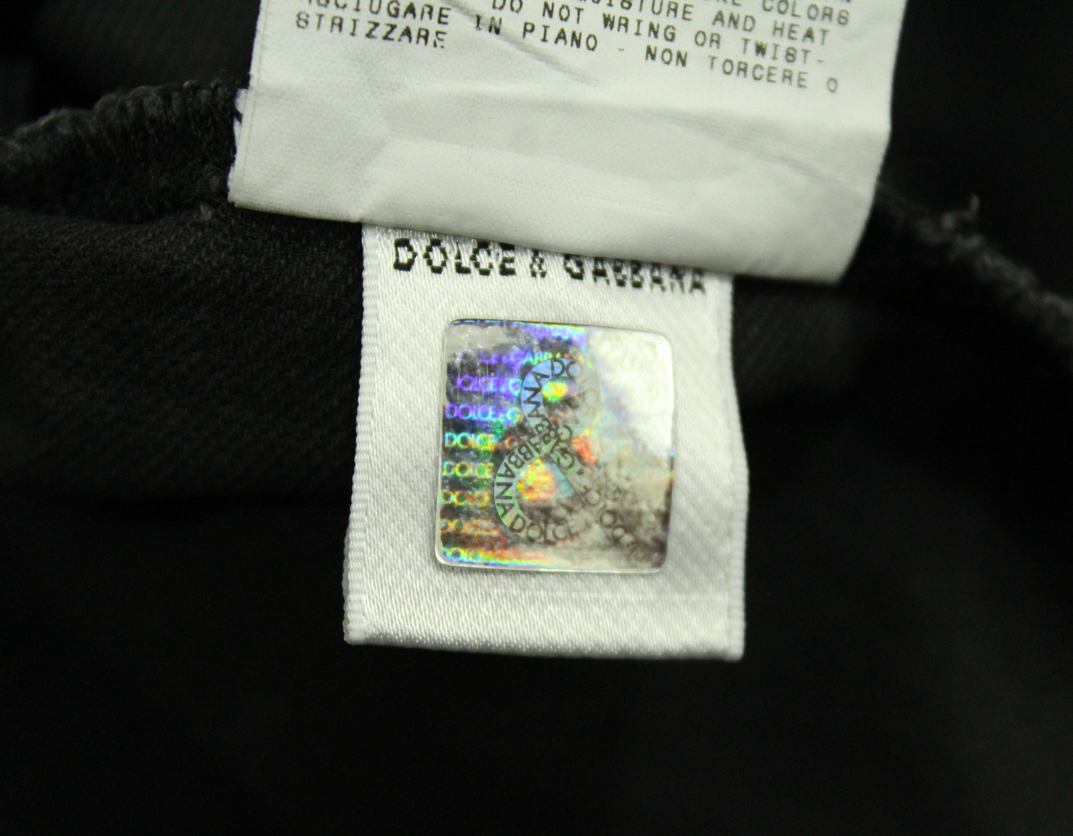 Dolce & Gabbana Vintage DOLCE & GABBANA Shirt Faded Black Small Logo Spell Size US L / EU 52-54 / 3 - 14 Thumbnail