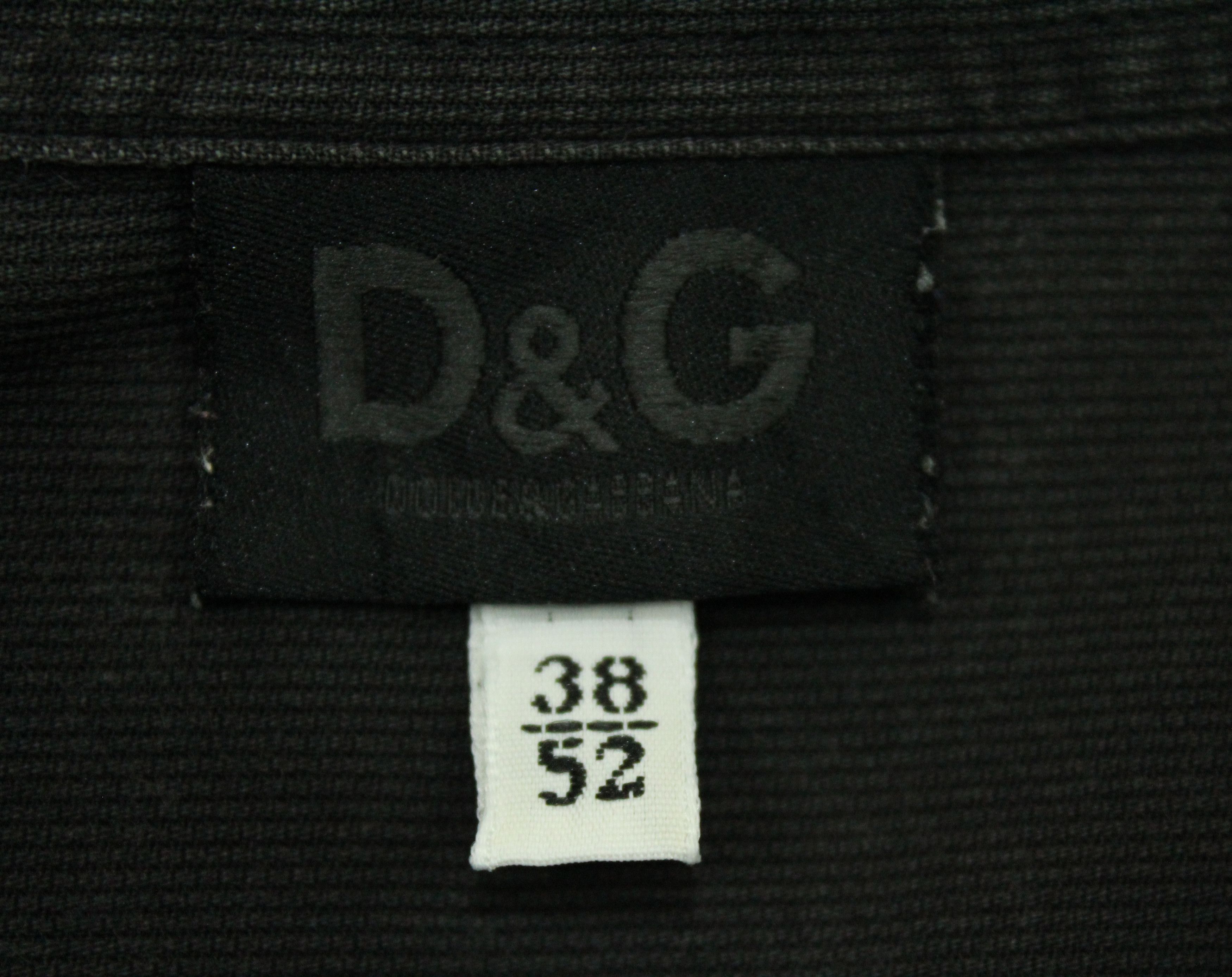 Dolce & Gabbana Vintage DOLCE & GABBANA Shirt Faded Black Small Logo Spell Size US L / EU 52-54 / 3 - 11 Thumbnail