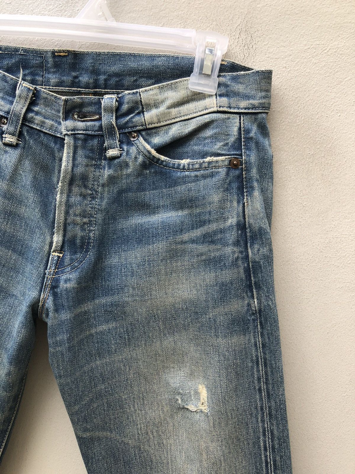 Levi's Vintage Clothing Vintage Japan LVC Levi’s 501 E Distressed Denim Selvedge Size US 29 - 6 Thumbnail