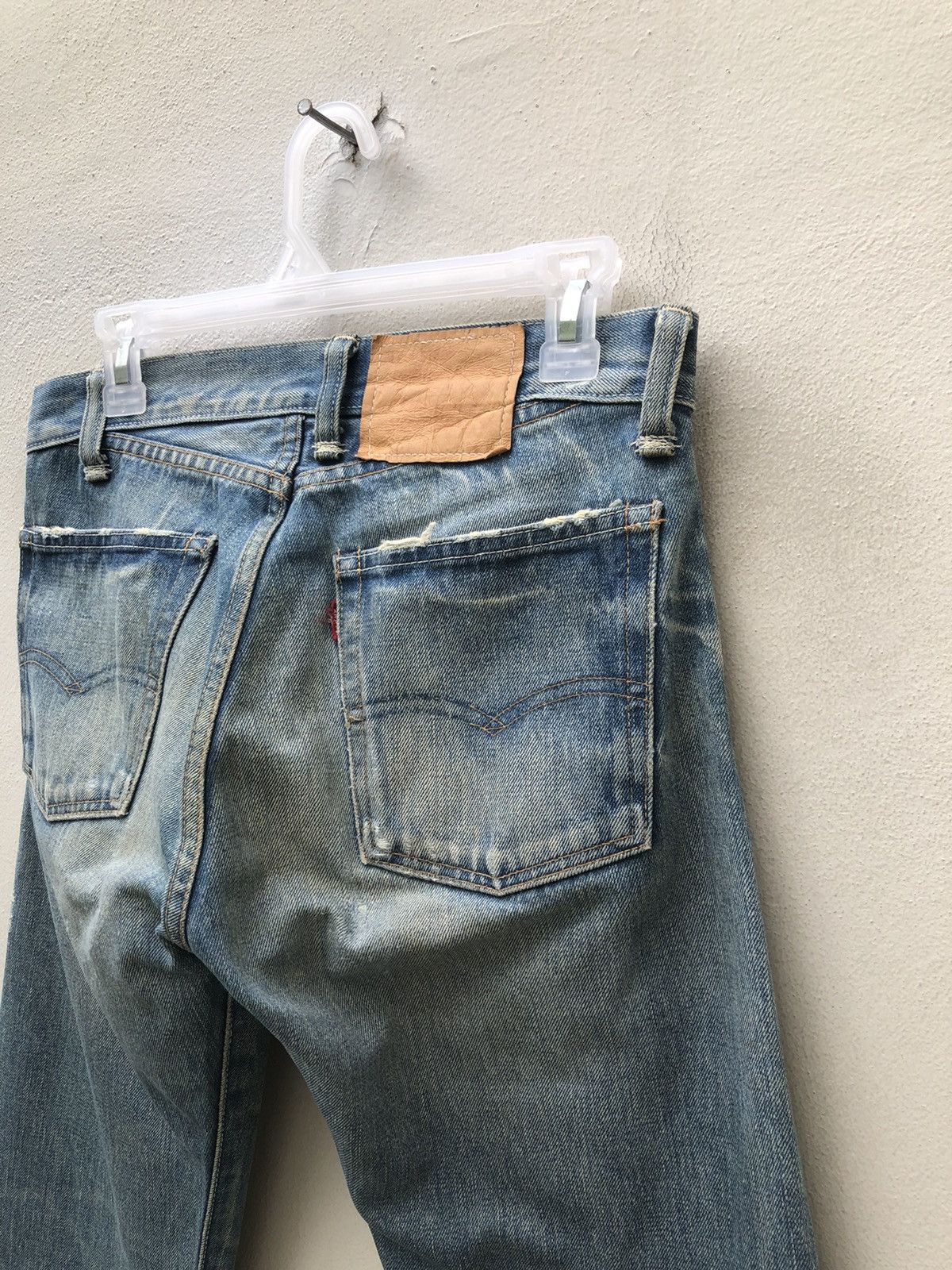 Levi's Vintage Clothing Vintage Japan LVC Levi’s 501 E Distressed Denim Selvedge Size US 29 - 16 Thumbnail