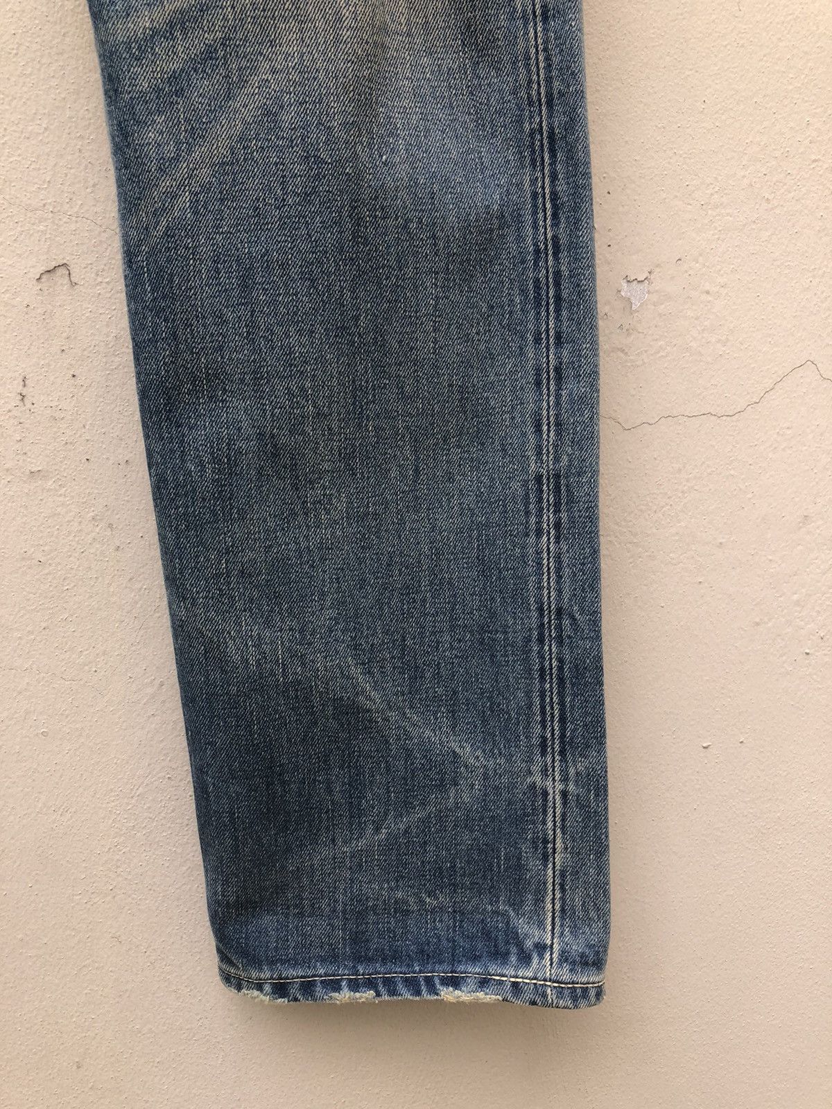 Levi's Vintage Clothing Vintage Japan LVC Levi’s 501 E Distressed Denim Selvedge Size US 29 - 8 Thumbnail