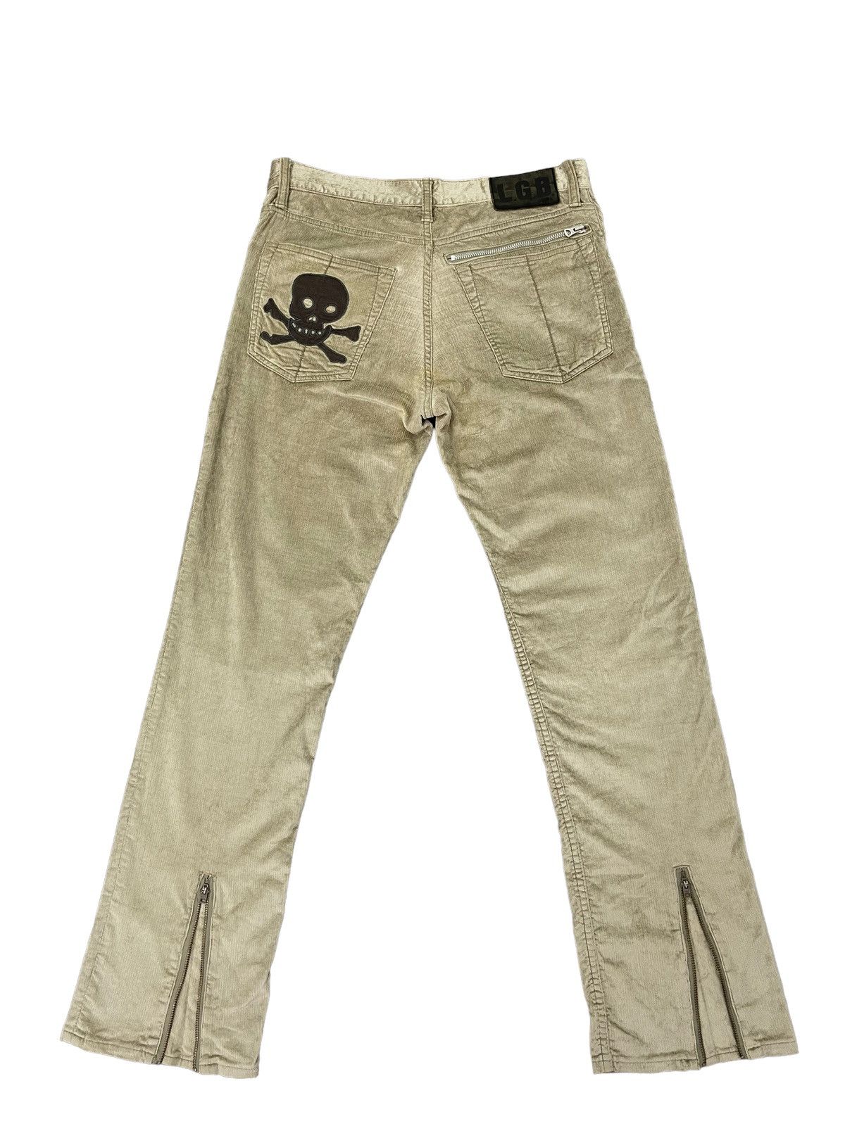 Le Grande Bleu (L.G.B.) Rayon Corduroy Jeans LGB Slim Stretch Straight 4🟦0 Size US 33 - 2 Thumbnail