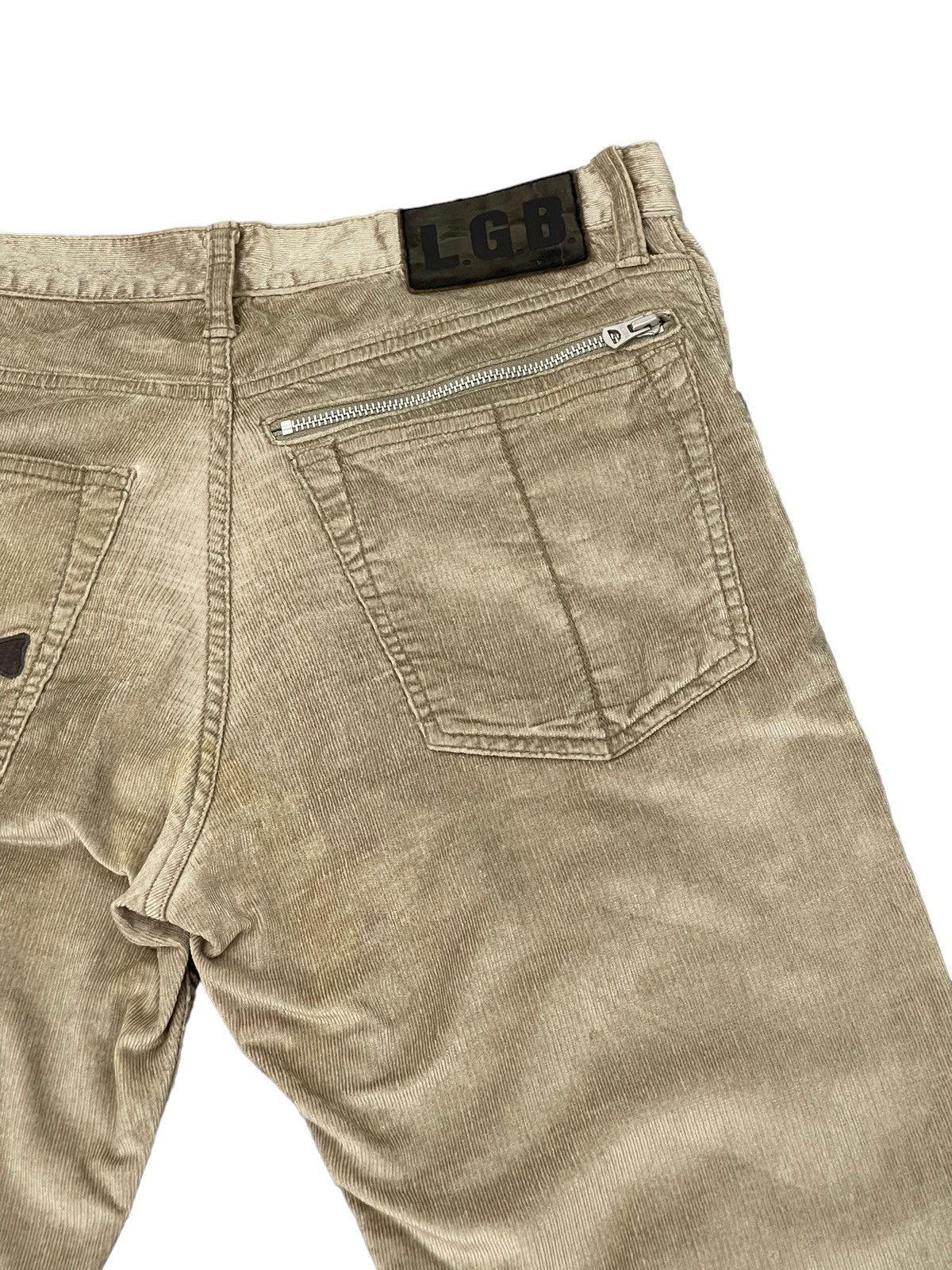 Le Grande Bleu (L.G.B.) Rayon Corduroy Jeans LGB Slim Stretch Straight 4🟦0 Size US 33 - 11 Thumbnail