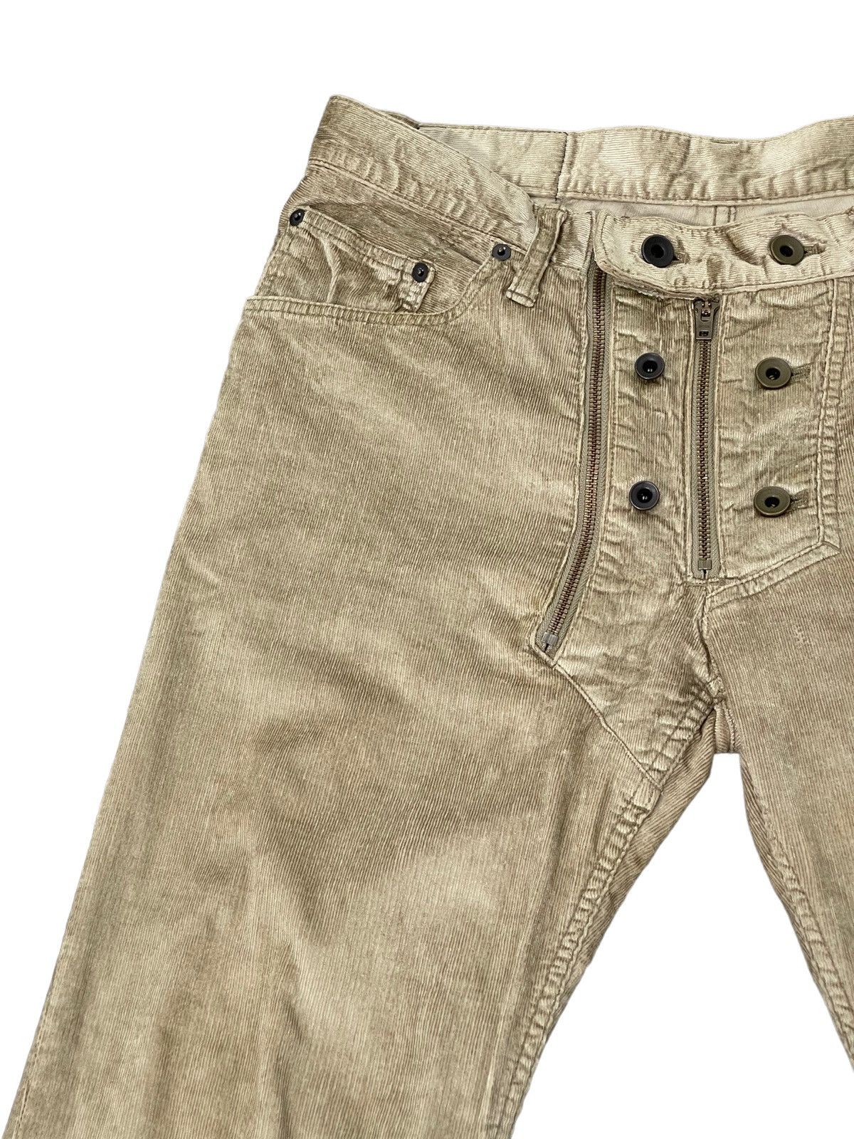 Le Grande Bleu (L.G.B.) Rayon Corduroy Jeans LGB Slim Stretch Straight 4🟦0 Size US 33 - 19 Thumbnail
