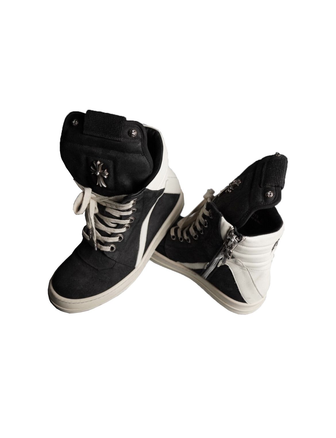 Chrome Hearts × Rick Owens CHROME HEARTS RICK OWENS GEOBASKETS Size US 7.5 / EU 40-41 - 1 Thumbnail