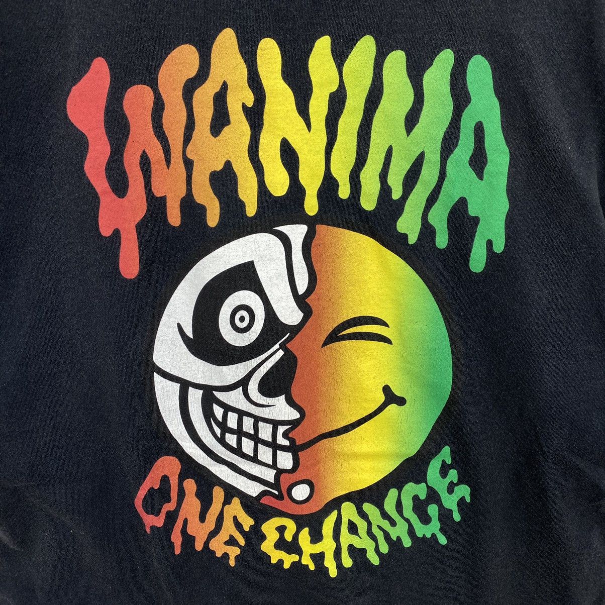 Japanese Brand × Vintage Vintage WANIMA ONE CHANCE Japanese Band Song Black Short Size US L / EU 52-54 / 3 - 2 Thumbnail