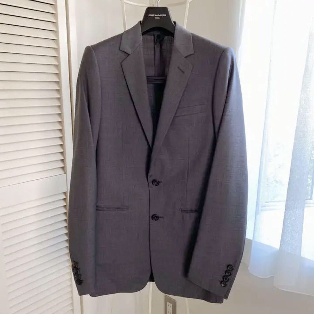 image of Dior x Hedi Slimane 2005Ss Wool Jacket in Grey, Men's (Size Small)