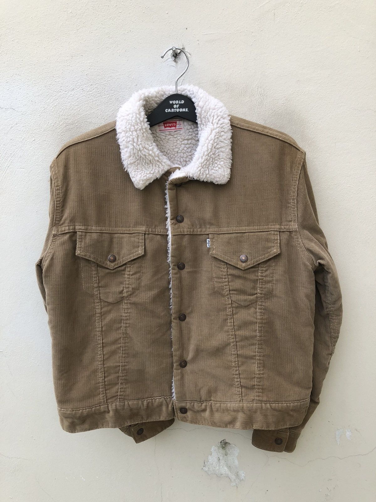 Levi's Vintage Clothing Vintage 1994 LVC Levi’s Sherpa Lined Corduroy Trucker Jacket Size US M / EU 48-50 / 2 - 8 Thumbnail