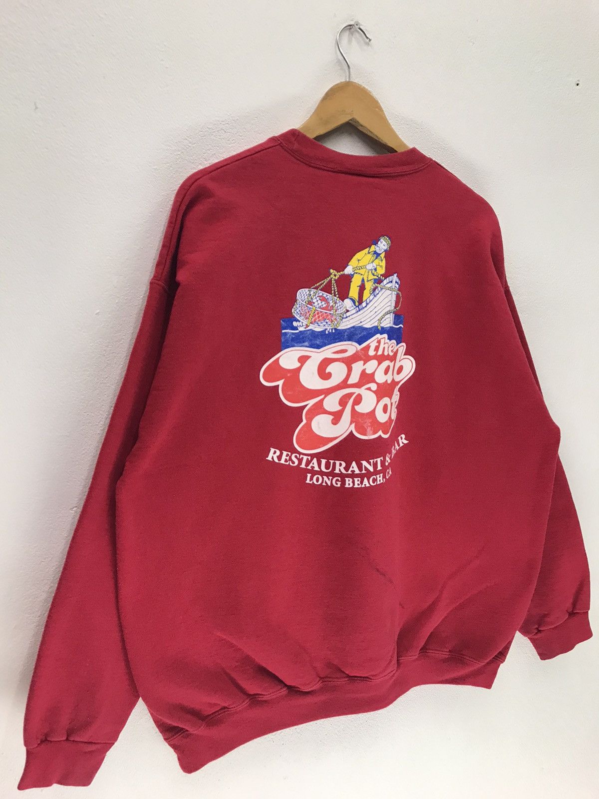 Hanes × Vintage Vintage The Grab Pot Restaurant And Bar Sweatshirt Size US L / EU 52-54 / 3 - 7 Thumbnail