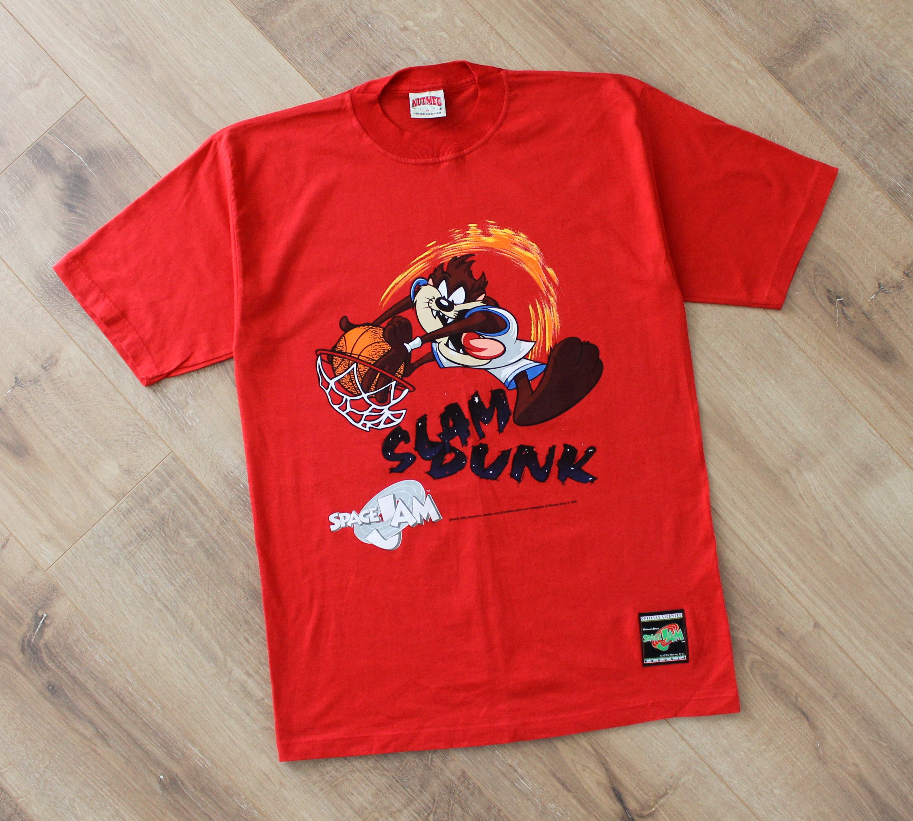 Vintage Vintage Space Jam Slam Dunk 1996 t-shirt Size US M / EU 48-50 / 2 - 3 Thumbnail