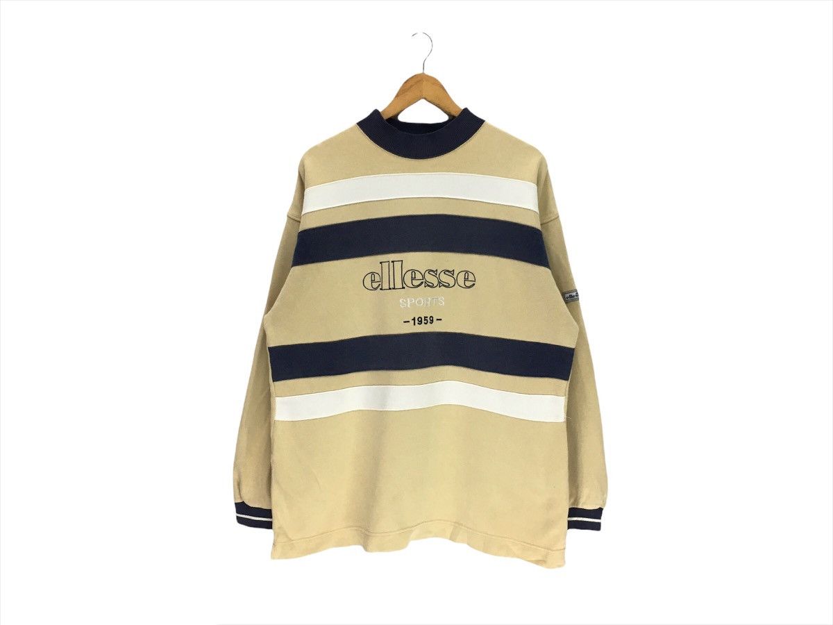 Ellesse × Vintage Vintage Ellesse Big Logo Multicolour Sweatshirt Size US L / EU 52-54 / 3 - 1 Thumbnail