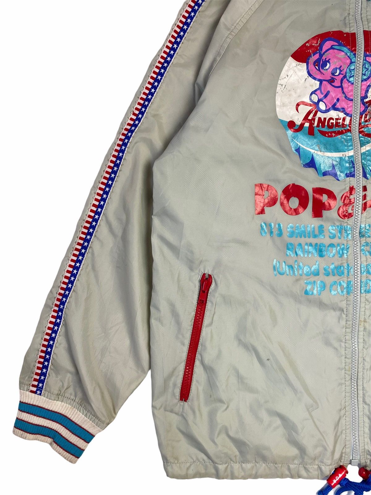Hysteric Glamour × Japanese Brand 1990s Angel Blue - Angel Cola Mascots Star Jacket Size L / US 10 / IT 46 - 3 Thumbnail