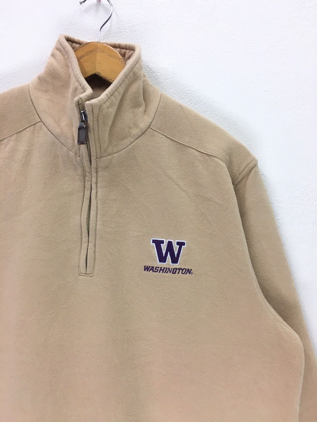 Vintage Vintage Washington Small Logo Half Zipper Sweatshirt Size US M / EU 48-50 / 2 - 2 Thumbnail