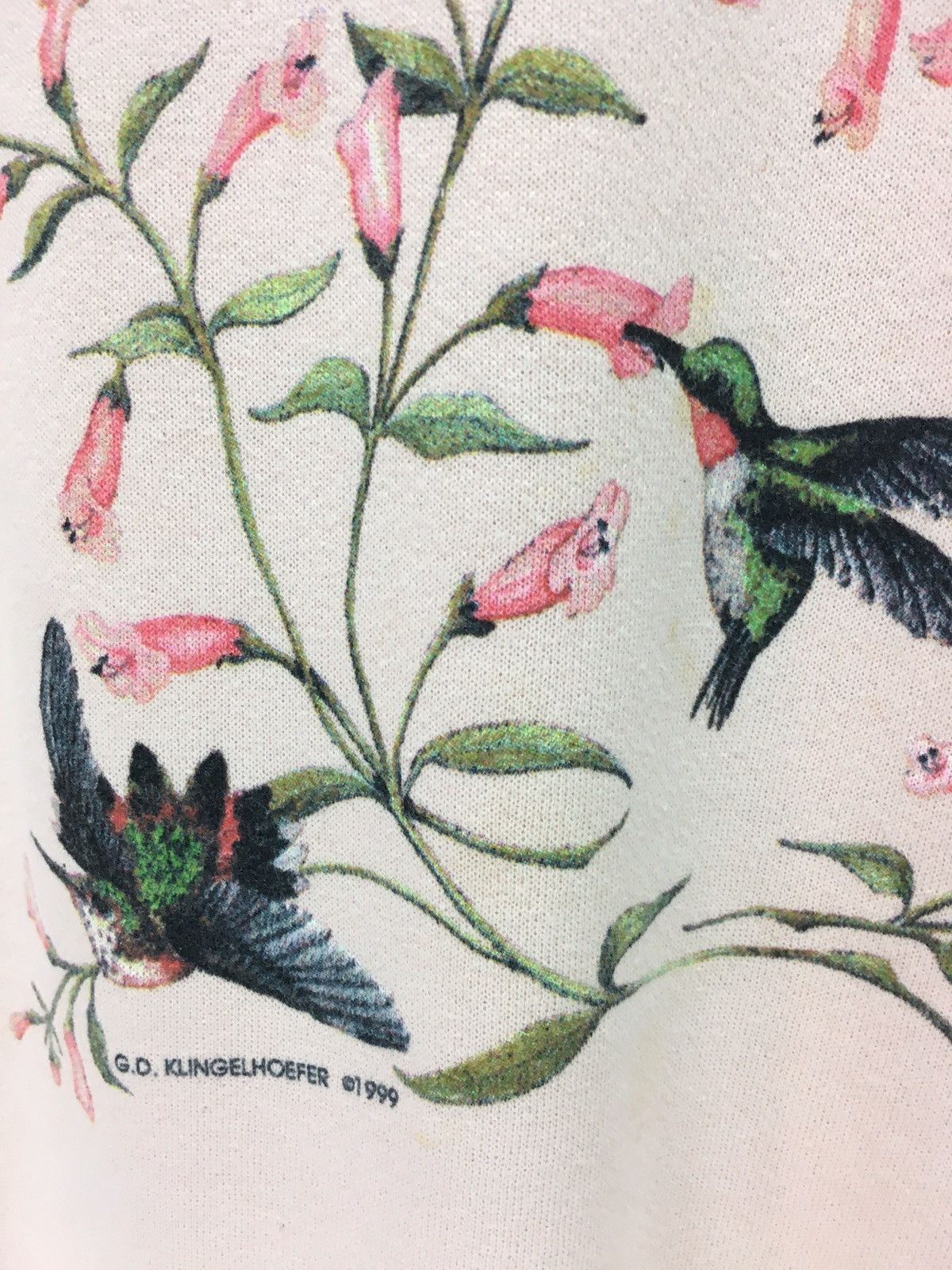 Vintage Vintage Bird And Flower Design Art Sweatshirt Size US XL / EU 56 / 4 - 6 Thumbnail