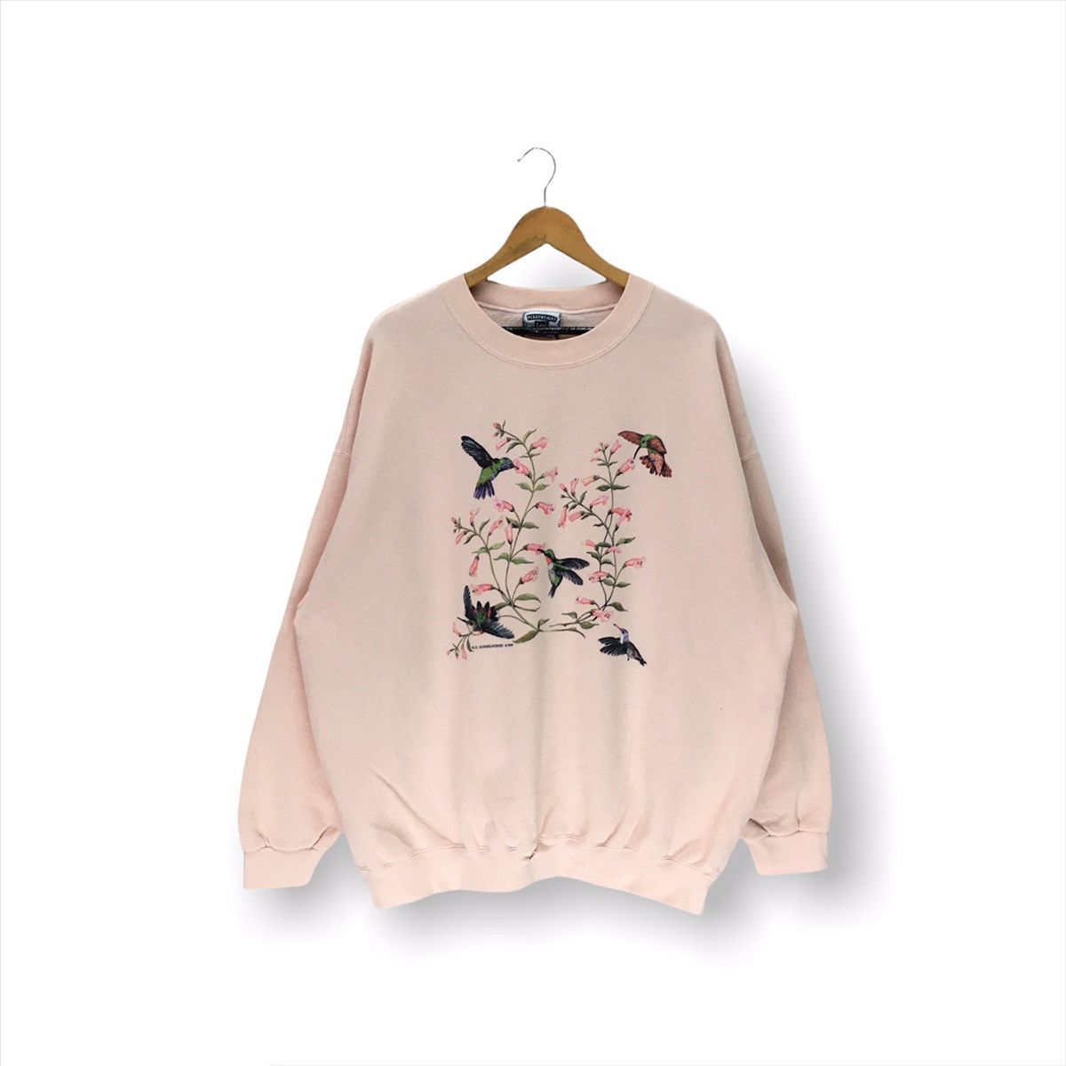 Vintage Vintage Bird And Flower Design Art Sweatshirt Size US XL / EU 56 / 4 - 1 Thumbnail